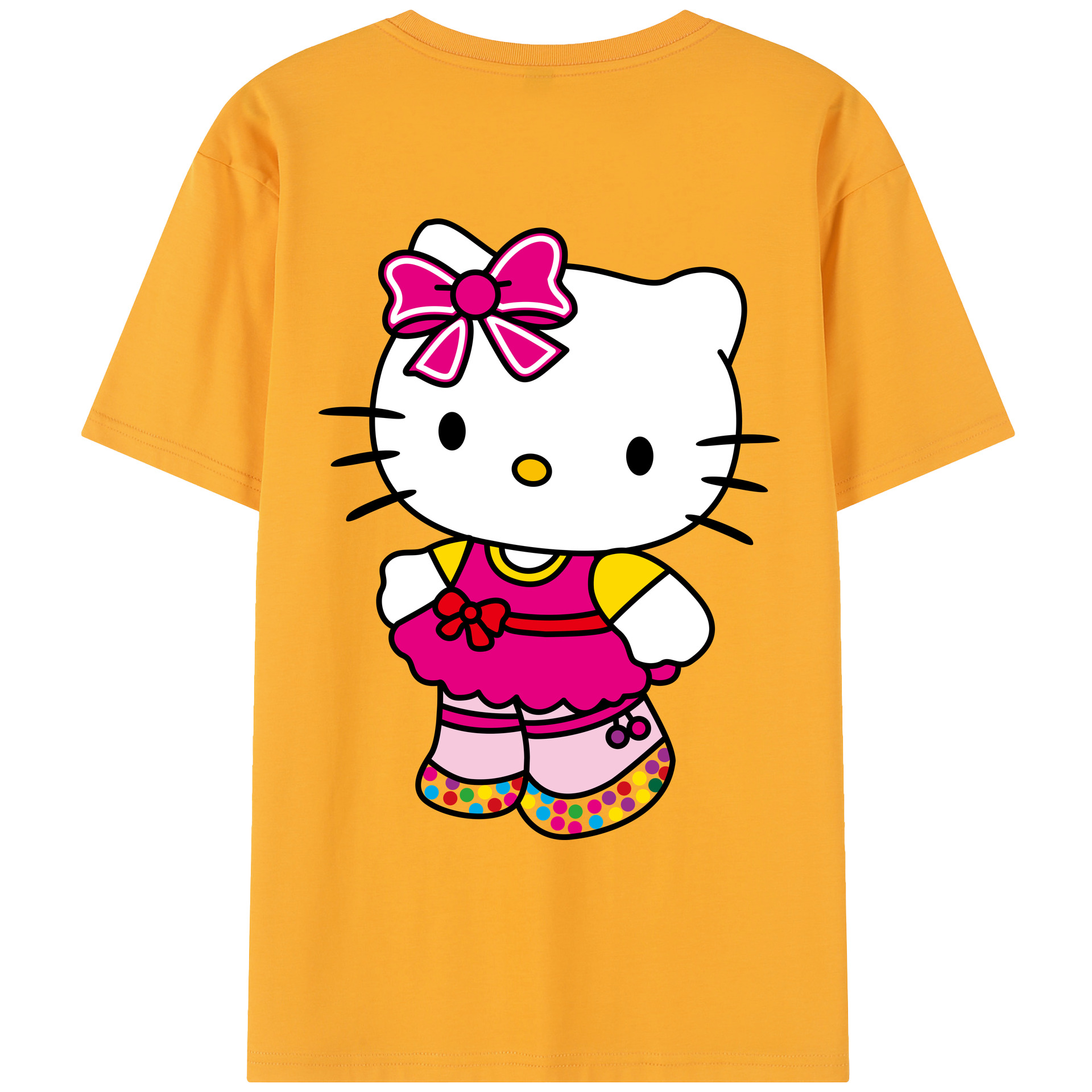 （画像用） Hello Kitty ハローキティ レディース半袖Tシャツ(バックプリント)