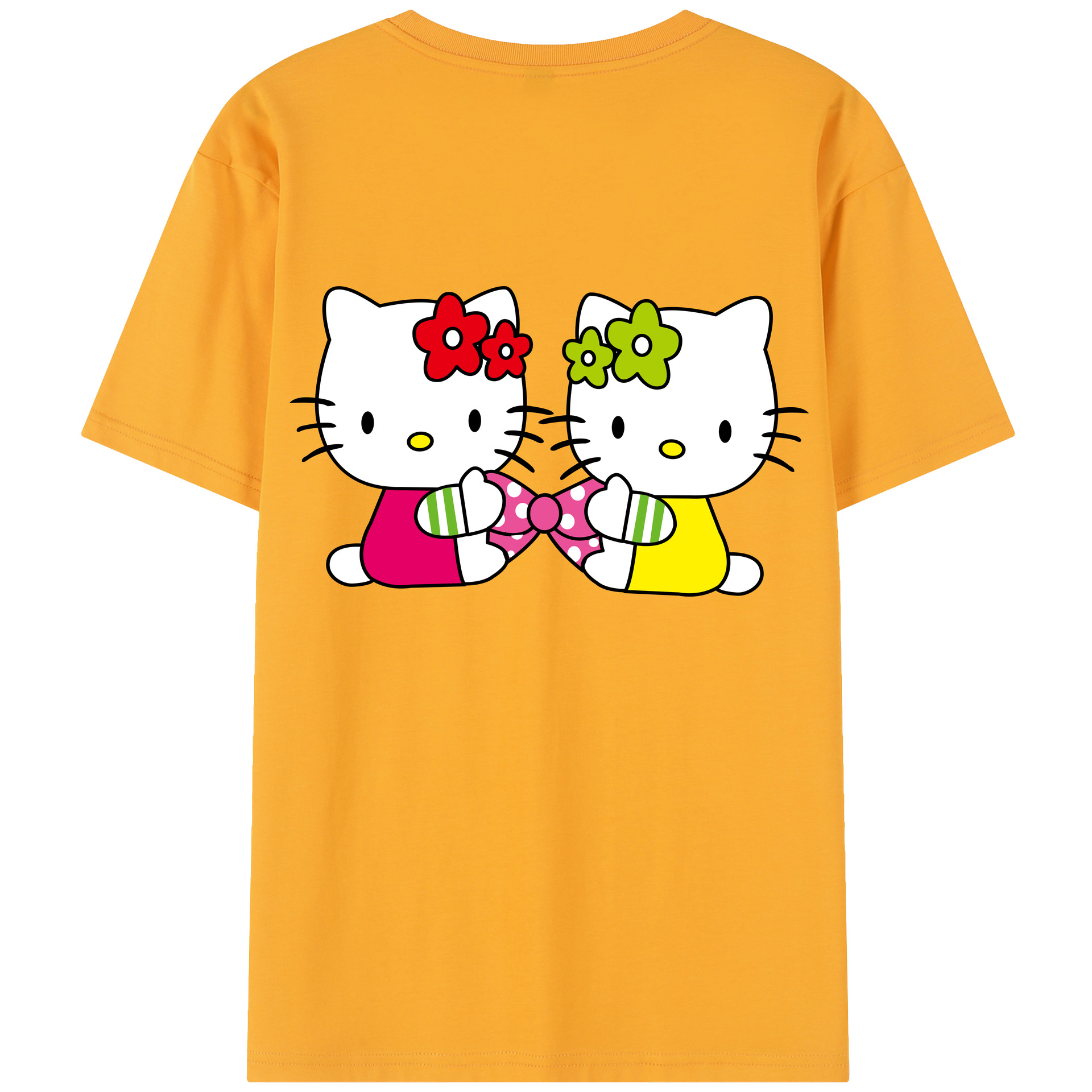 （画像用） Hello Kitty ハローキティ レディース半袖Tシャツ(バックプリント)