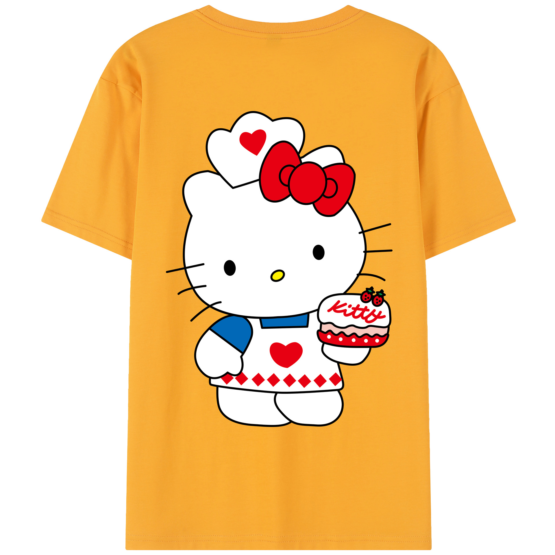 （画像用） Hello Kitty ハローキティ レディース半袖Tシャツ(バックプリント)