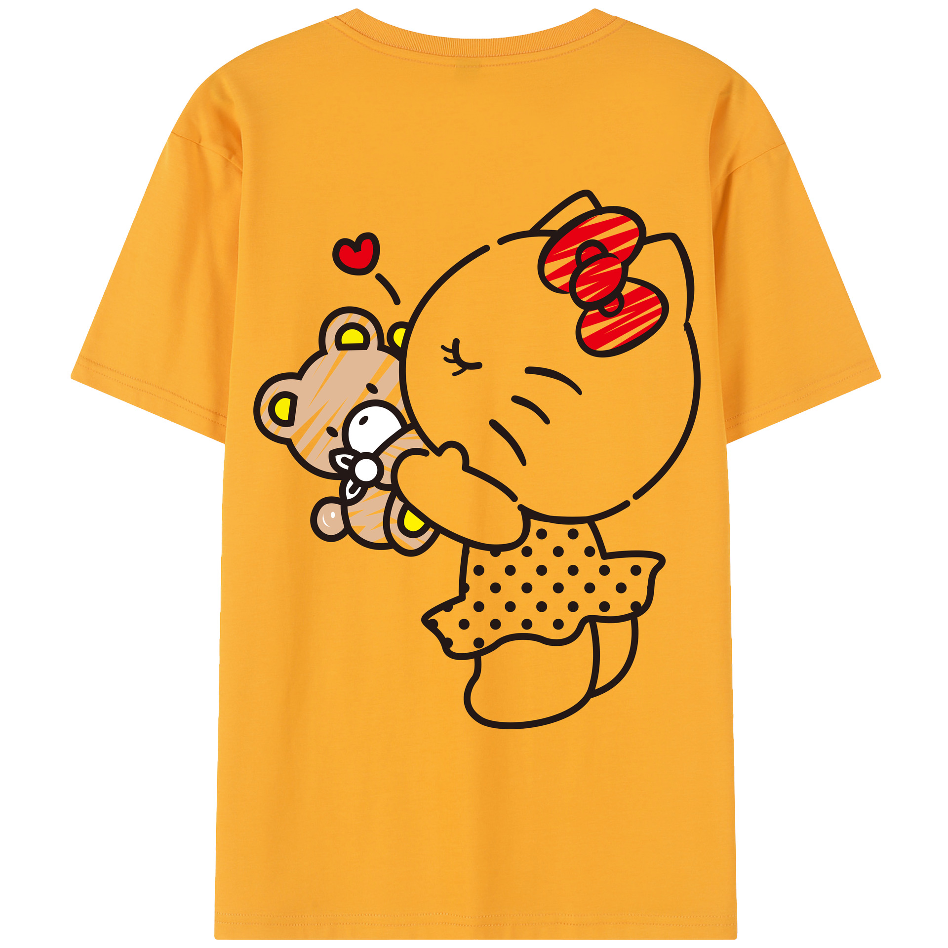 （画像用） Hello Kitty ハローキティ レディース半袖Tシャツ(バックプリント)
