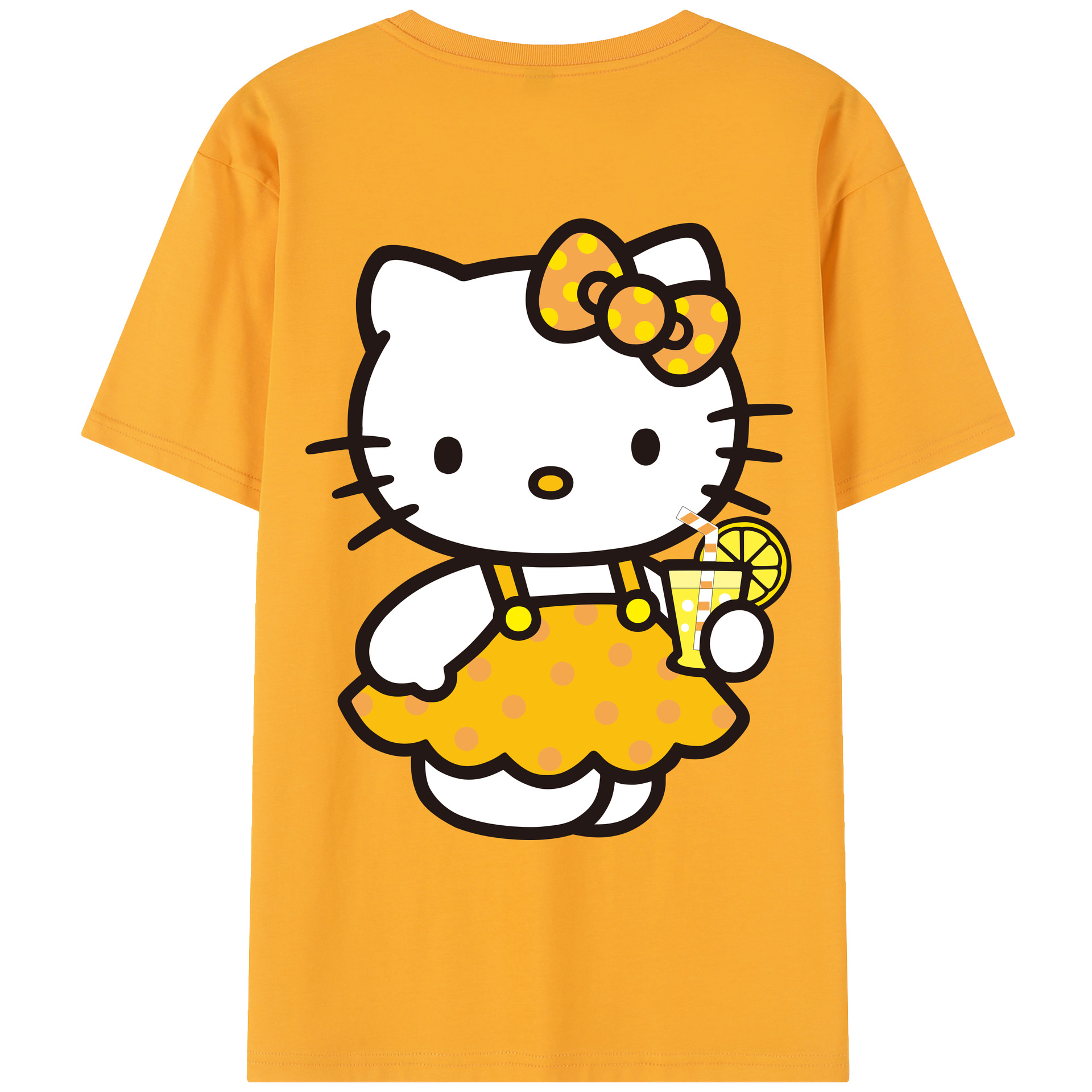 （画像用） Hello Kitty ハローキティ レディース半袖Tシャツ(バックプリント)