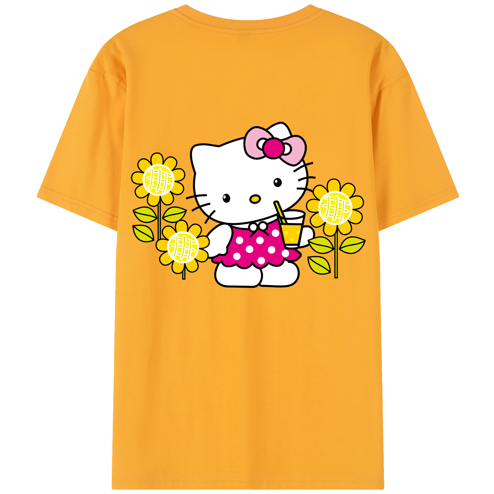 （画像用） Hello Kitty ハローキティ レディース半袖Tシャツ(バックプリント)