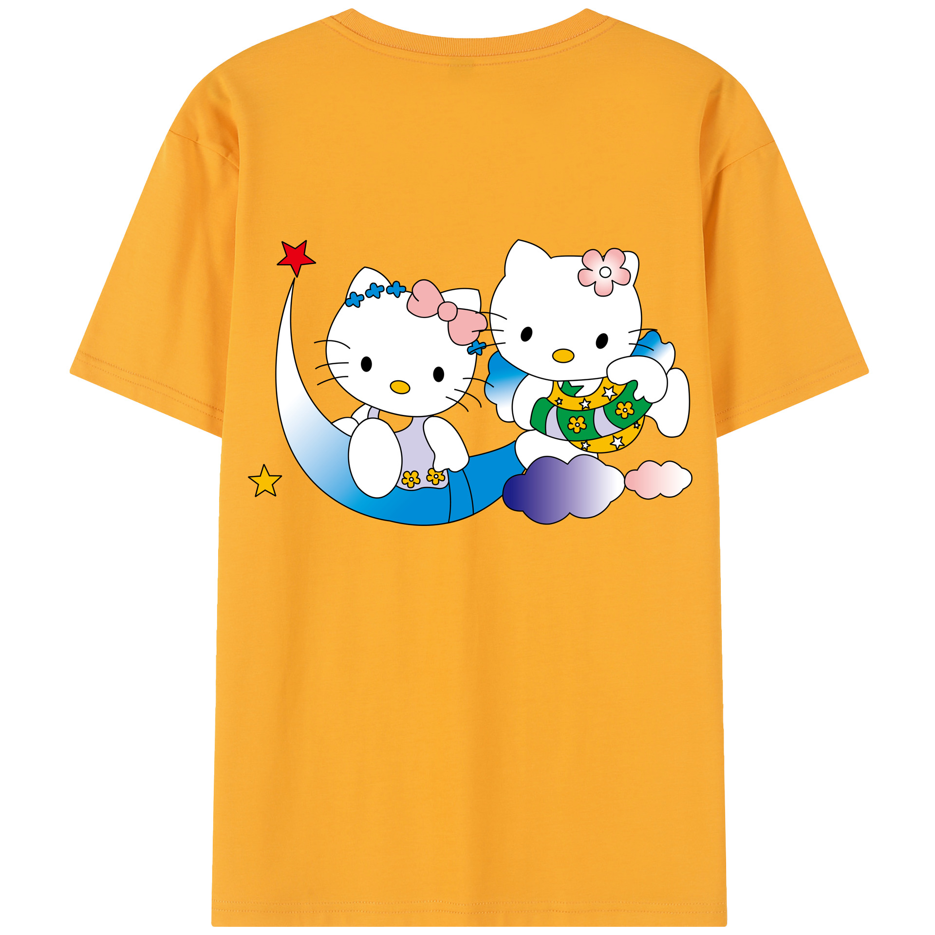（画像用） Hello Kitty ハローキティ レディース半袖Tシャツ(バックプリント)