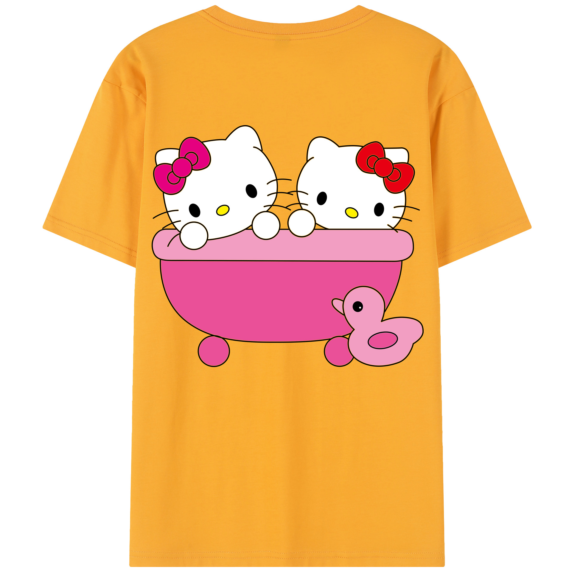 （画像用） Hello Kitty ハローキティ レディース半袖Tシャツ(バックプリント)