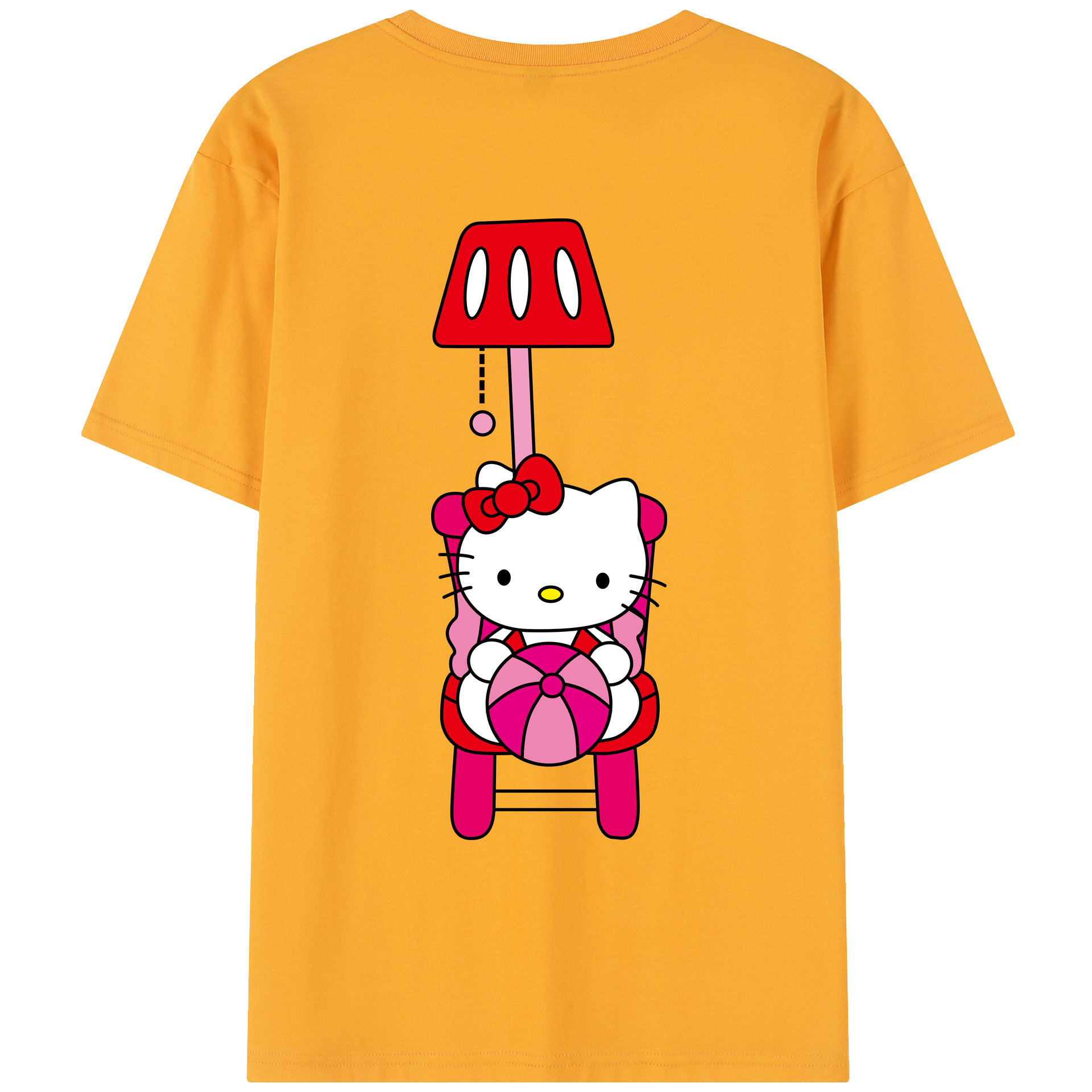 （画像用） Hello Kitty ハローキティ レディース半袖Tシャツ(バックプリント)
