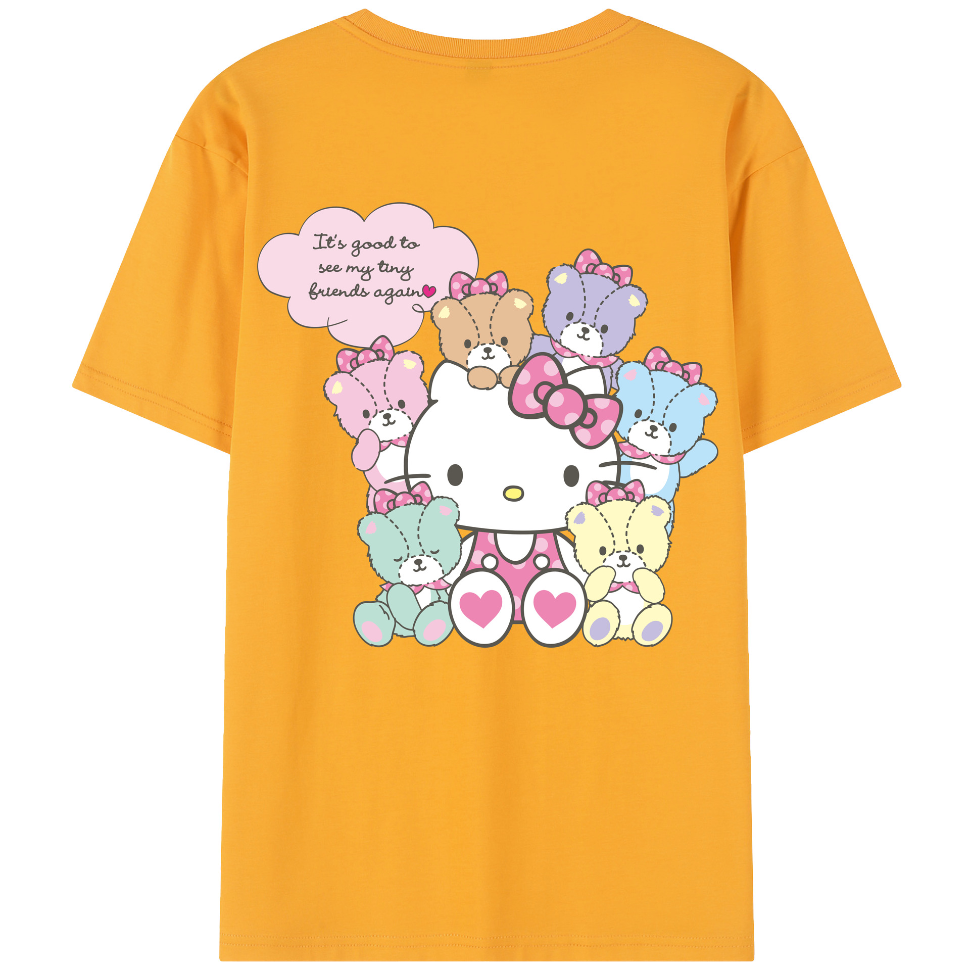 （画像用） Hello Kitty ハローキティ レディース半袖Tシャツ(バックプリント)