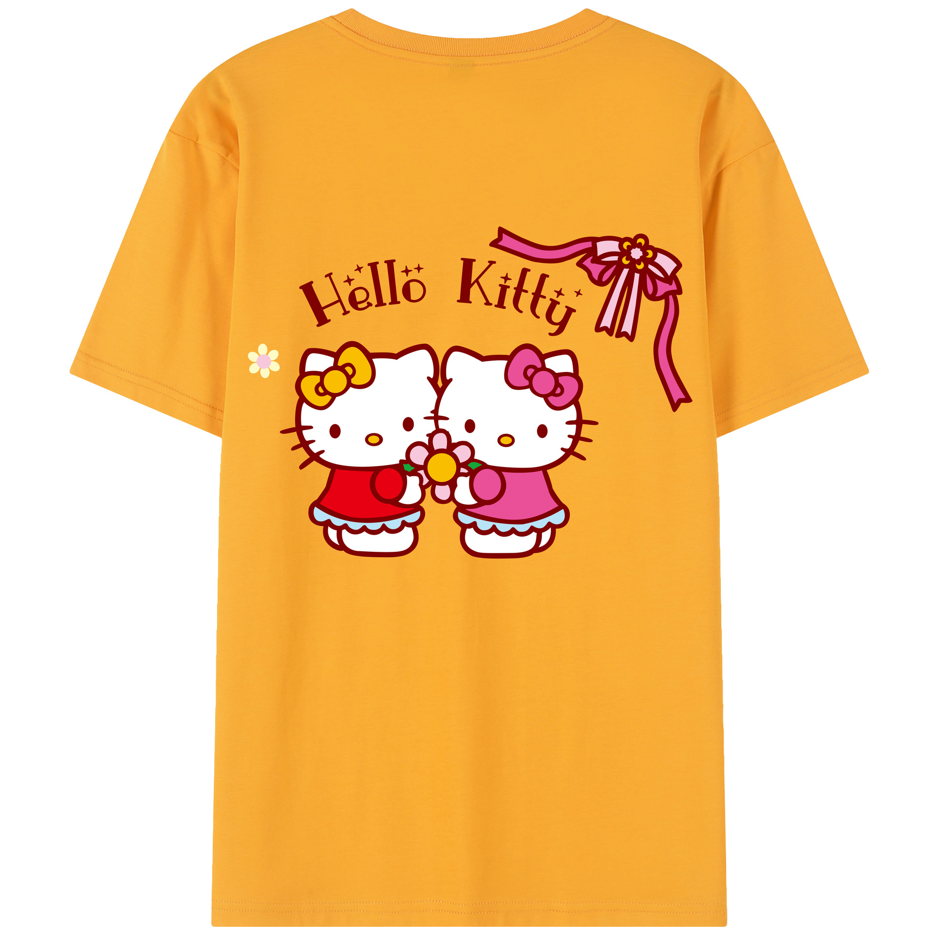 （画像用） Hello Kitty ハローキティ レディース半袖Tシャツ(バックプリント)