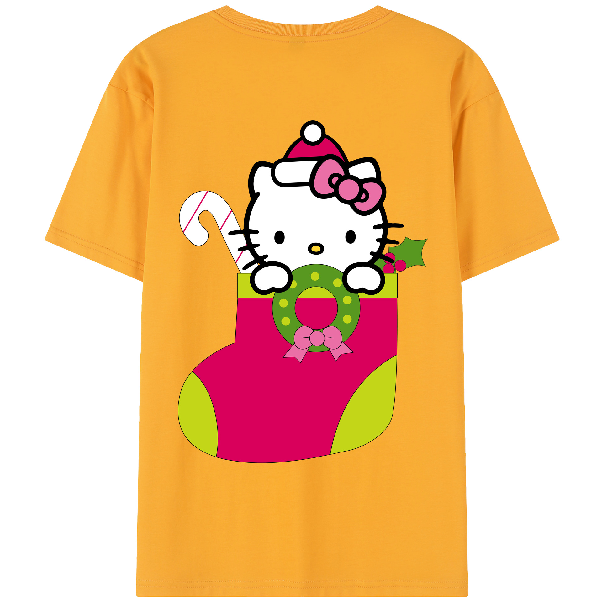 （画像用） Hello Kitty ハローキティ レディース半袖Tシャツ(バックプリント)