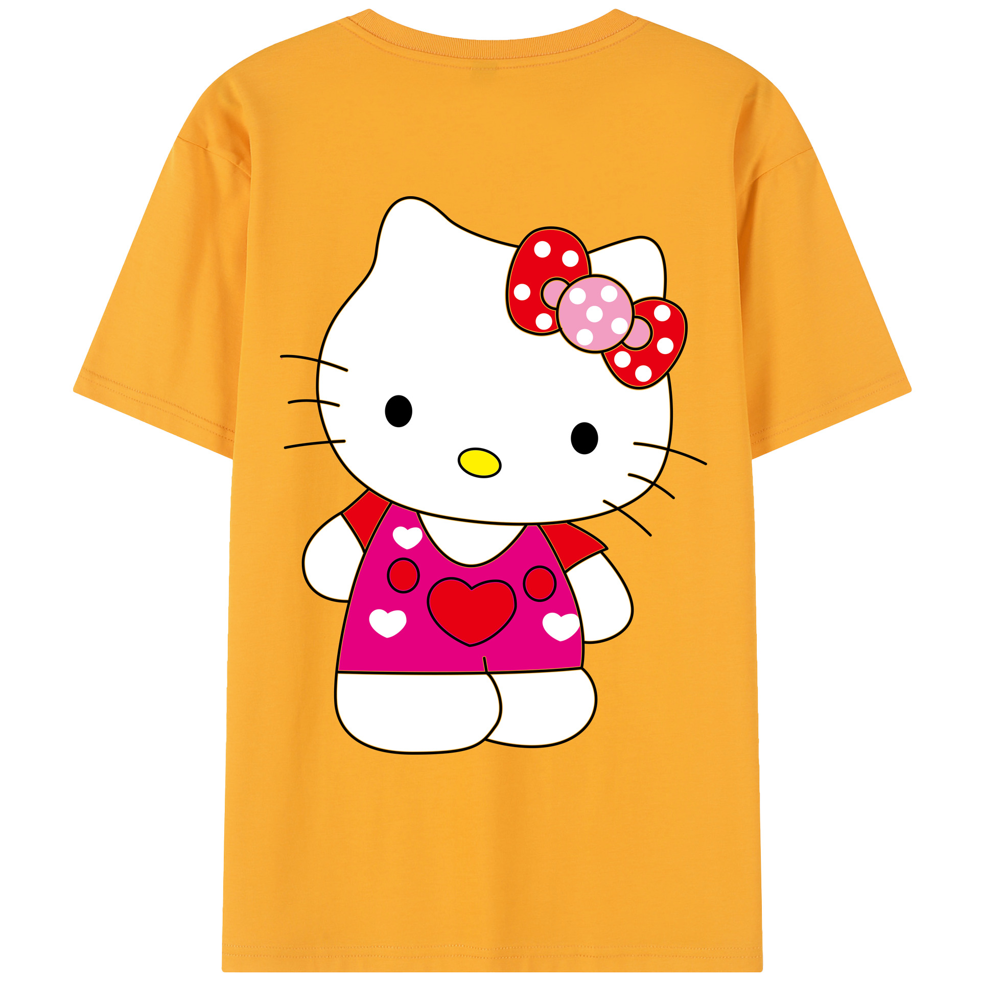（画像用） Hello Kitty ハローキティ レディース半袖Tシャツ(バックプリント)