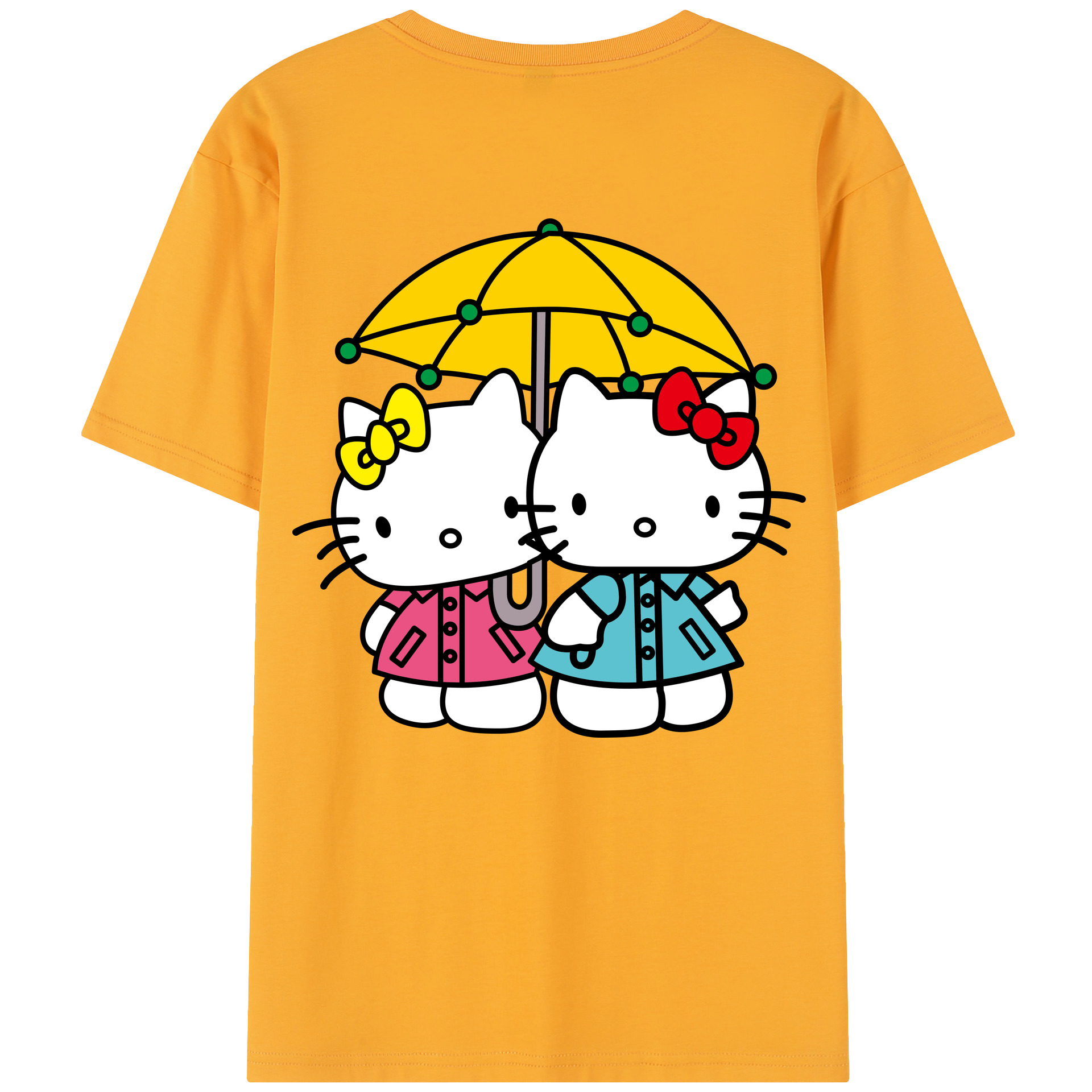 （画像用） Hello Kitty ハローキティ レディース半袖Tシャツ(バックプリント)