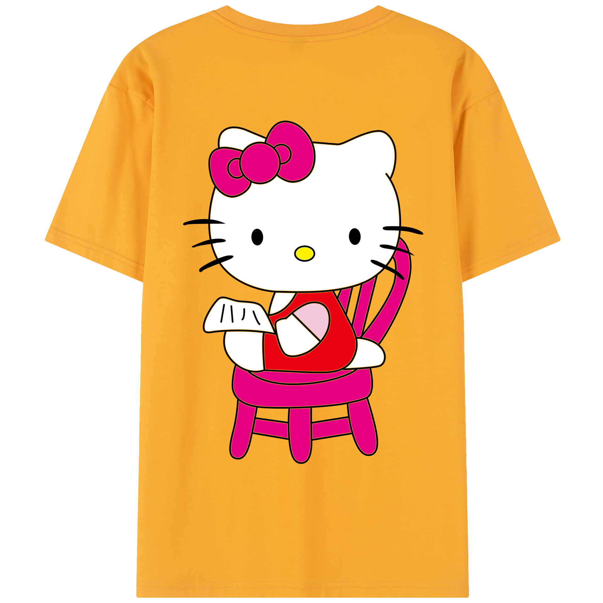 （画像用） Hello Kitty ハローキティ レディース半袖Tシャツ(バックプリント)