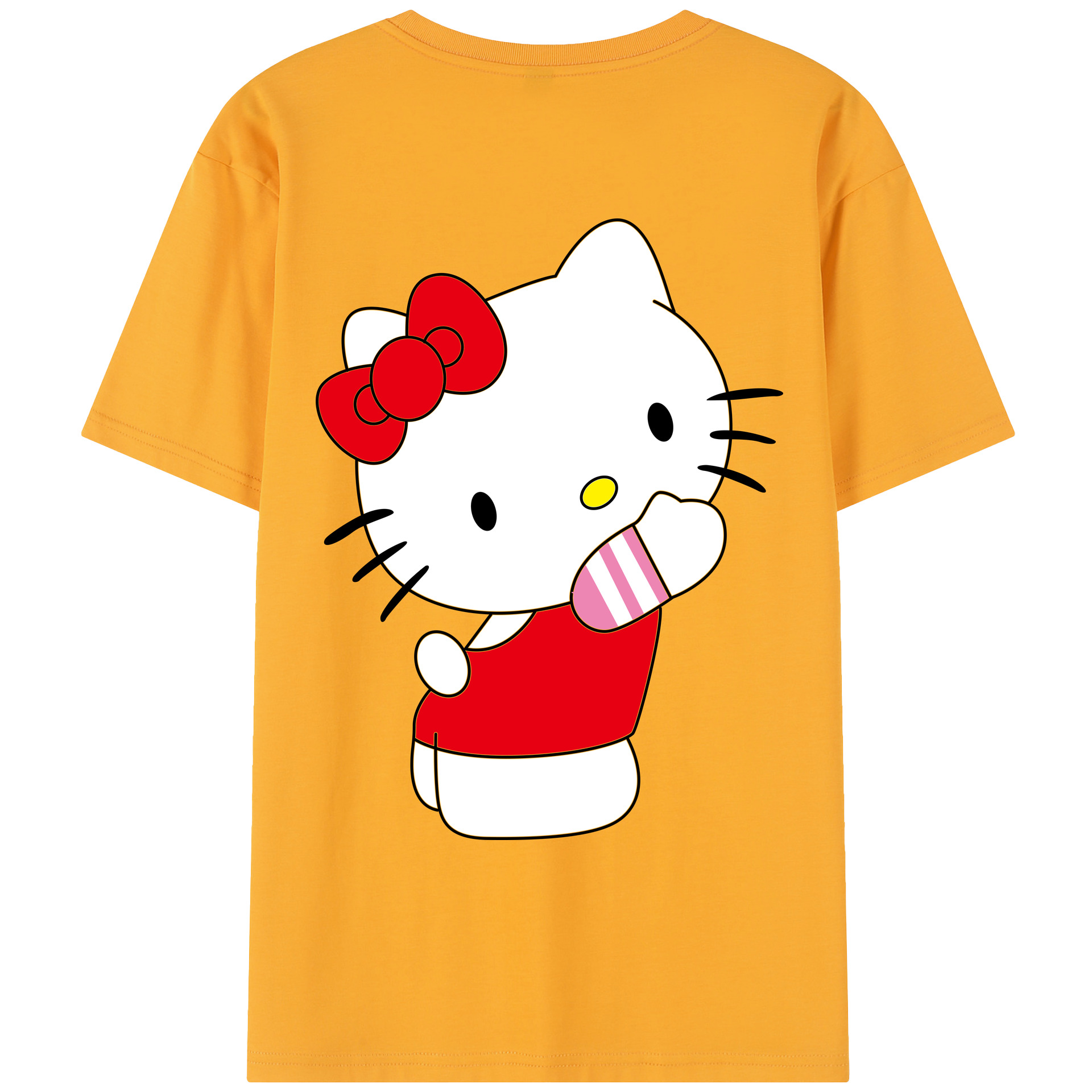 （画像用） Hello Kitty ハローキティ レディース半袖Tシャツ(バックプリント)