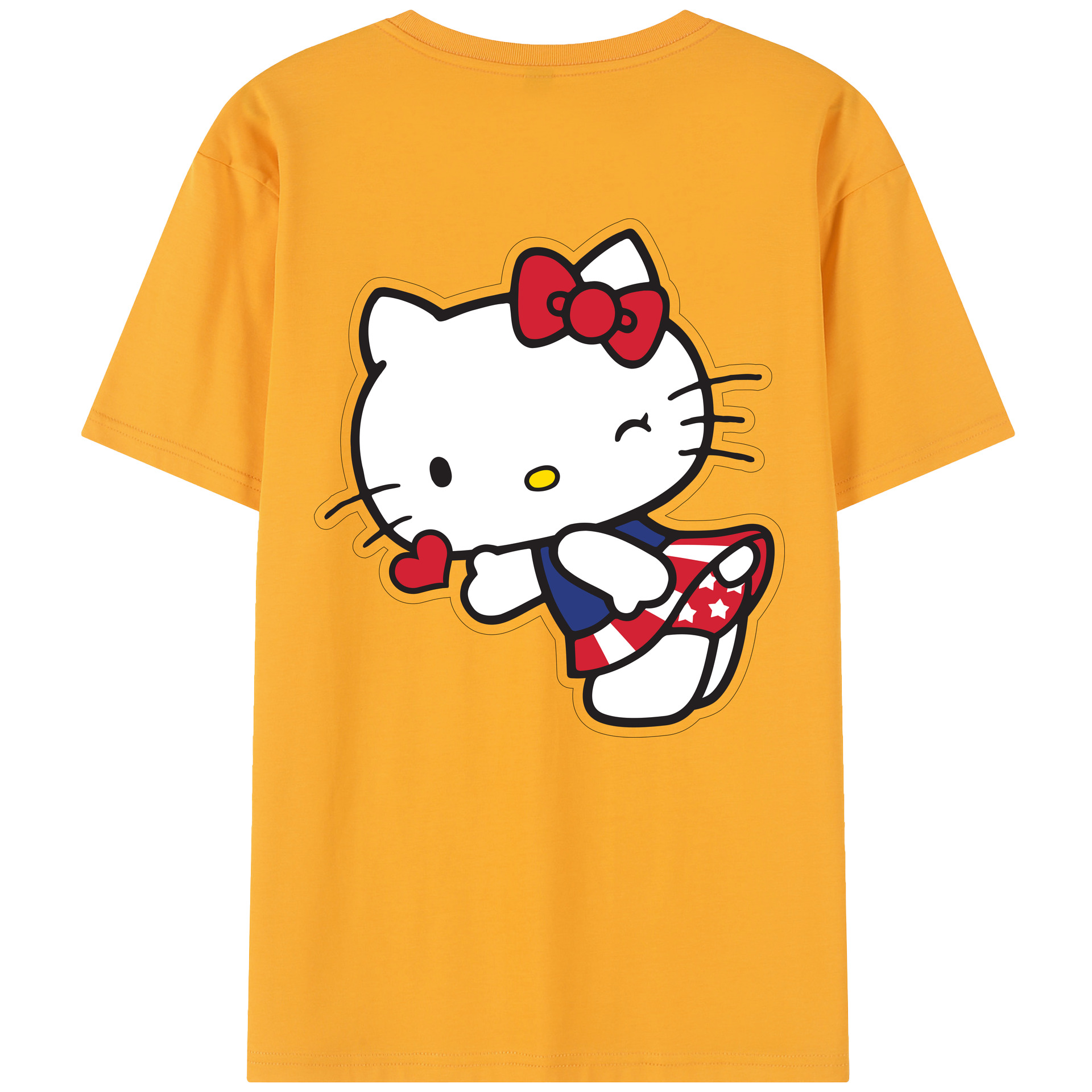 （画像用） Hello Kitty ハローキティ レディース半袖Tシャツ(バックプリント)
