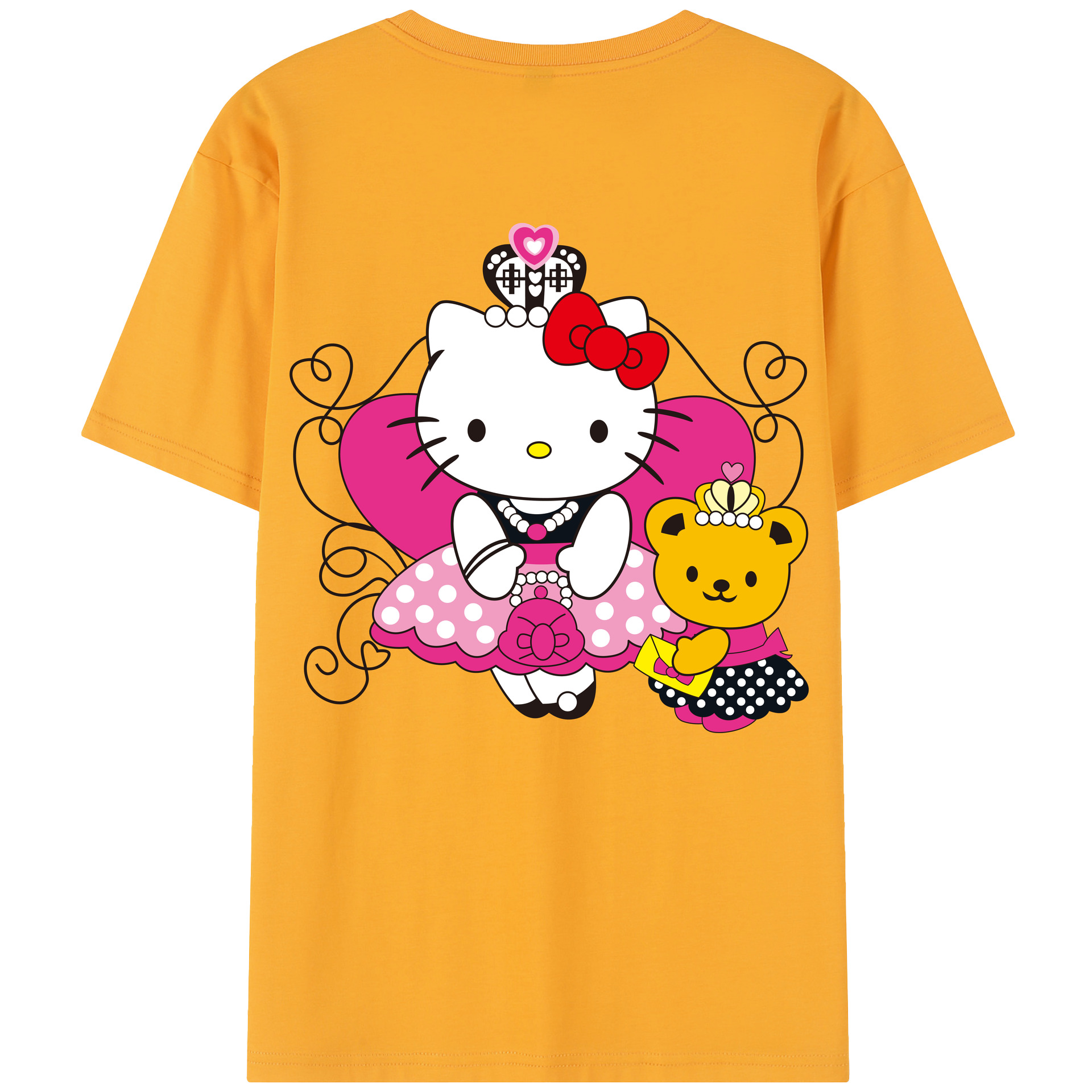 （画像用） Hello Kitty ハローキティ レディース半袖Tシャツ(バックプリント)