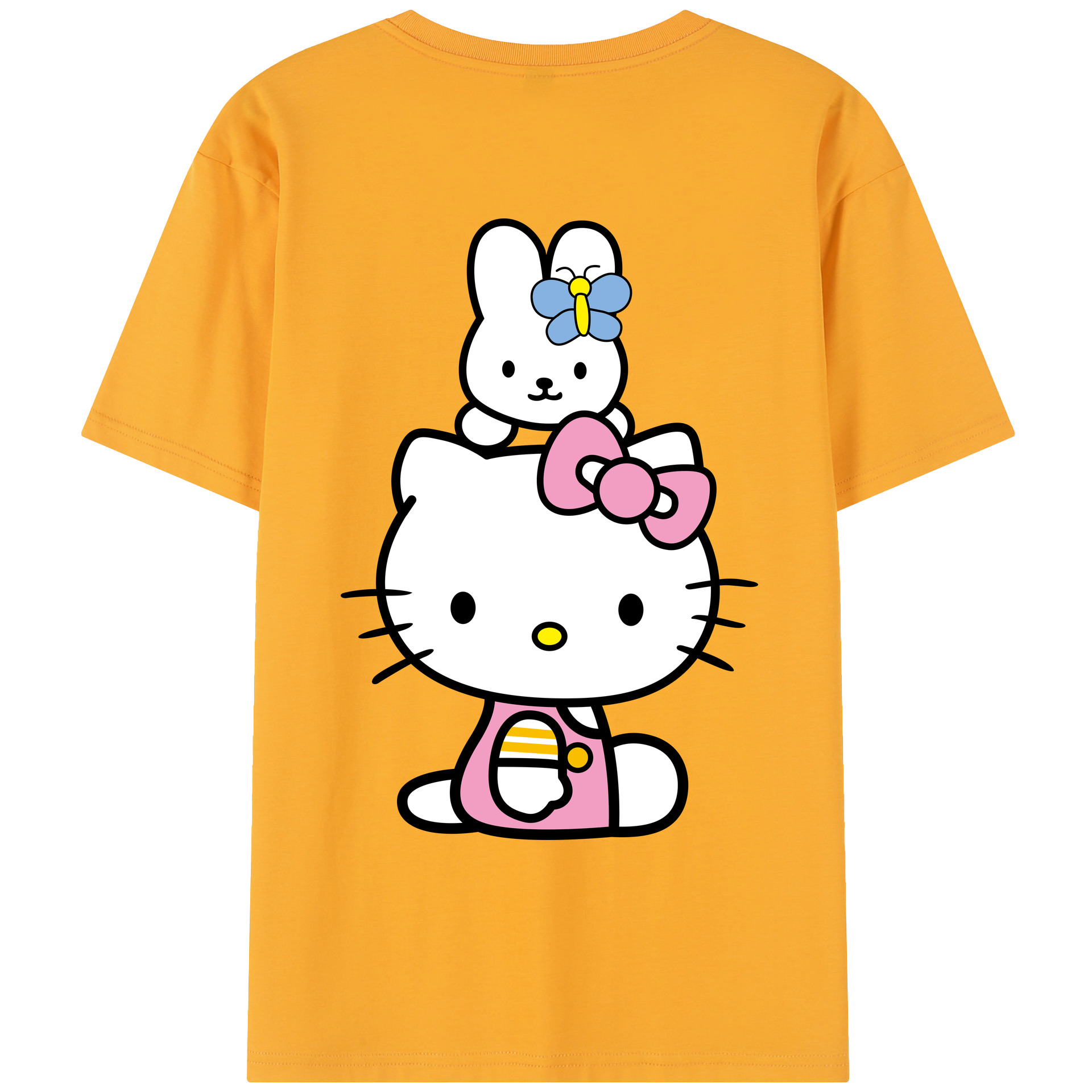 （画像用） Hello Kitty ハローキティ レディース半袖Tシャツ(バックプリント)