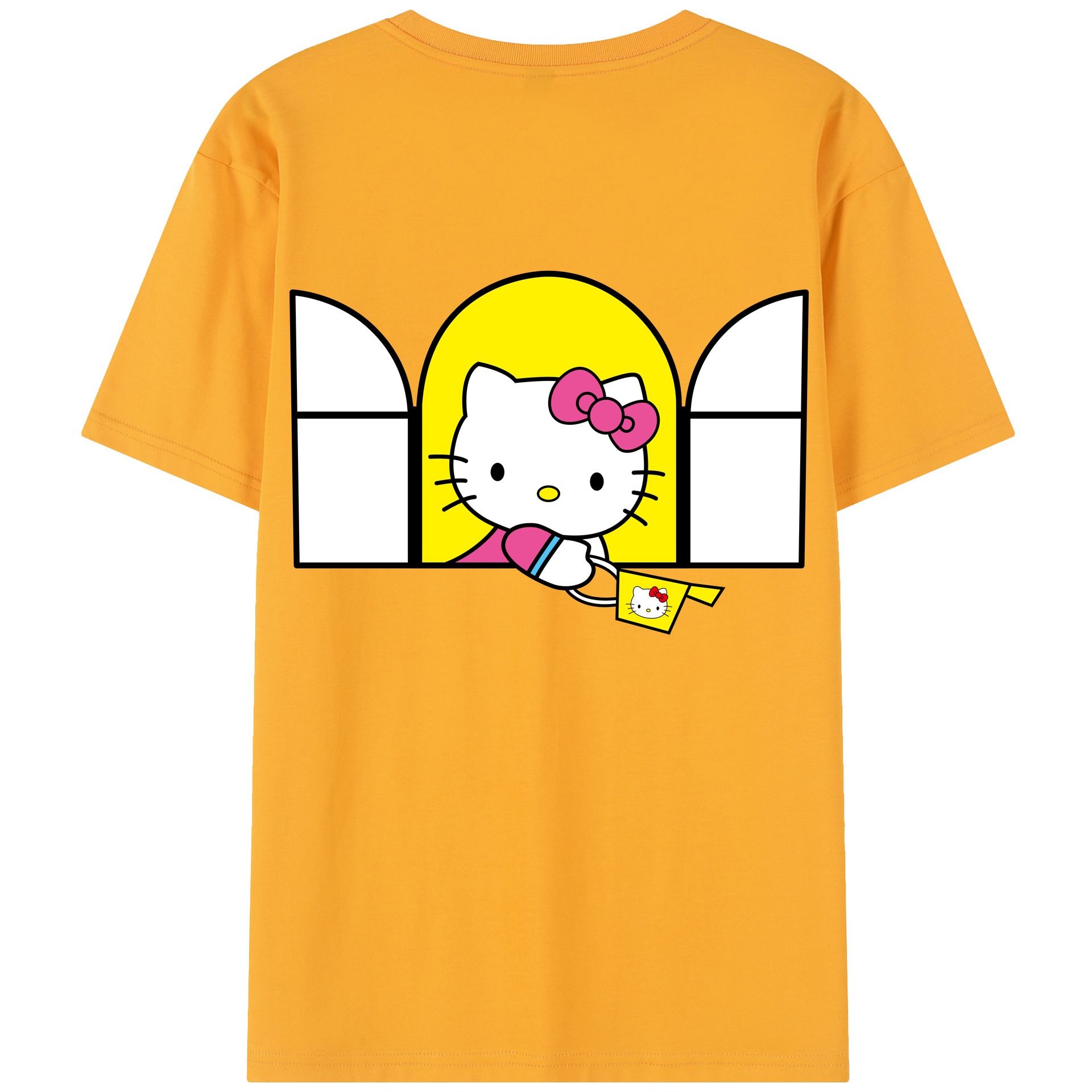 （画像用） Hello Kitty ハローキティ レディース半袖Tシャツ(バックプリント)