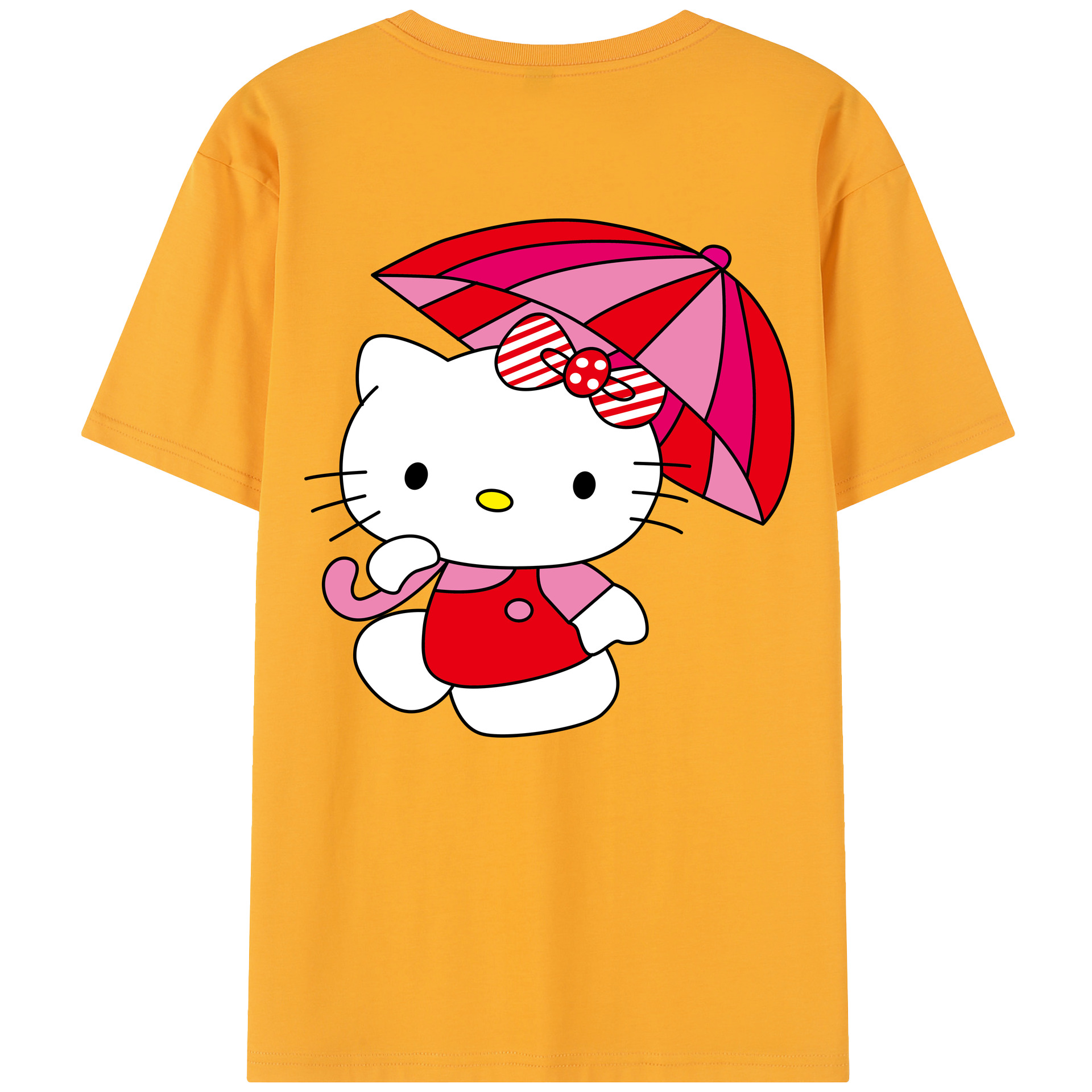 （画像用） Hello Kitty ハローキティ レディース半袖Tシャツ(バックプリント)