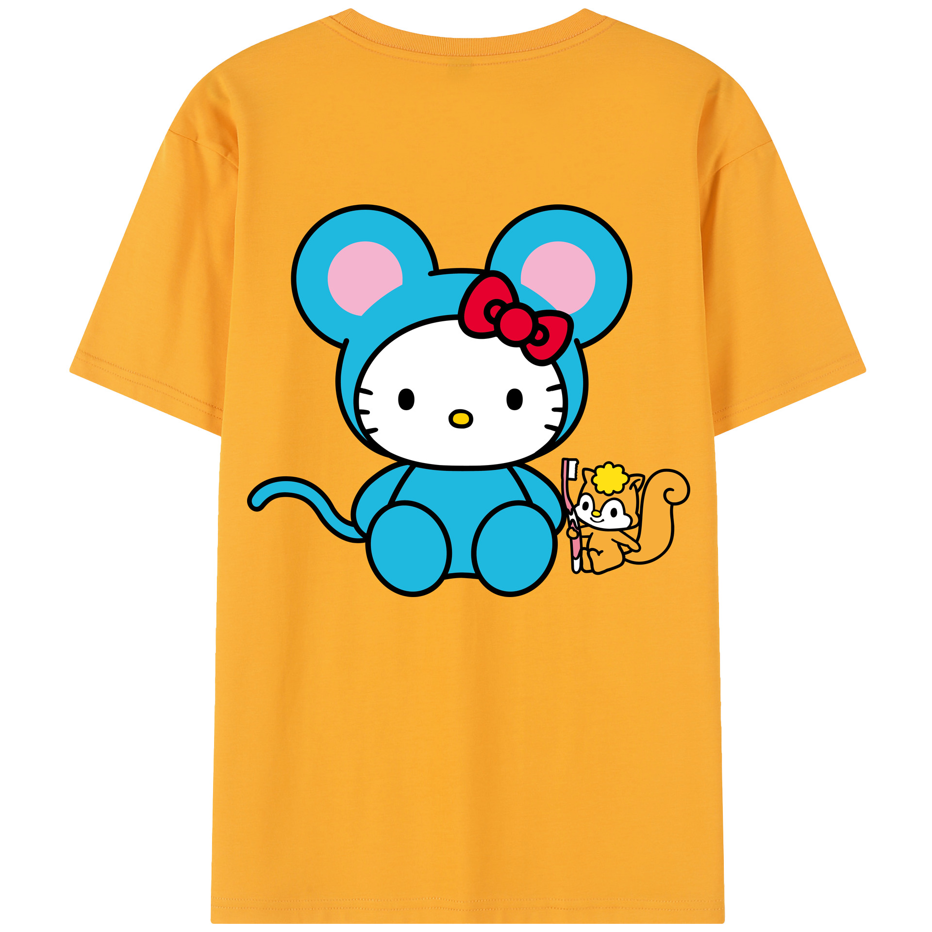 （画像用） Hello Kitty ハローキティ レディース半袖Tシャツ(バックプリント)