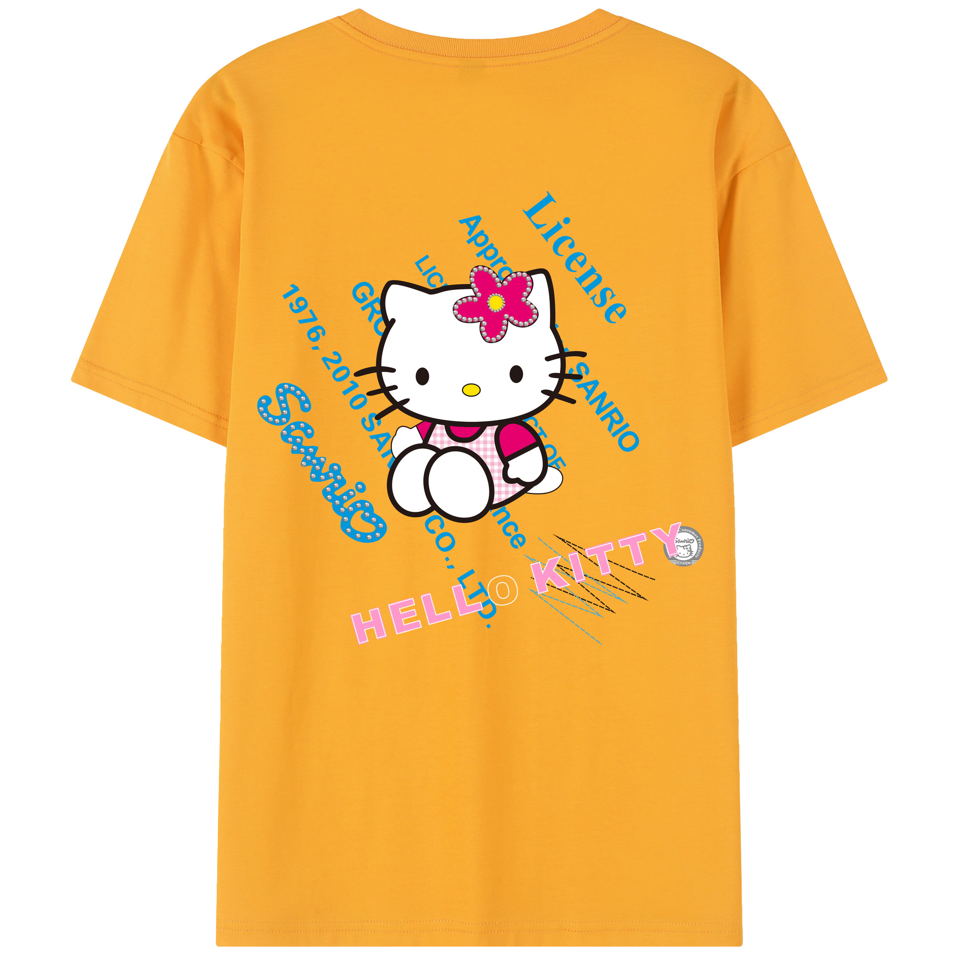 （画像用） Hello Kitty ハローキティ レディース半袖Tシャツ(バックプリント)