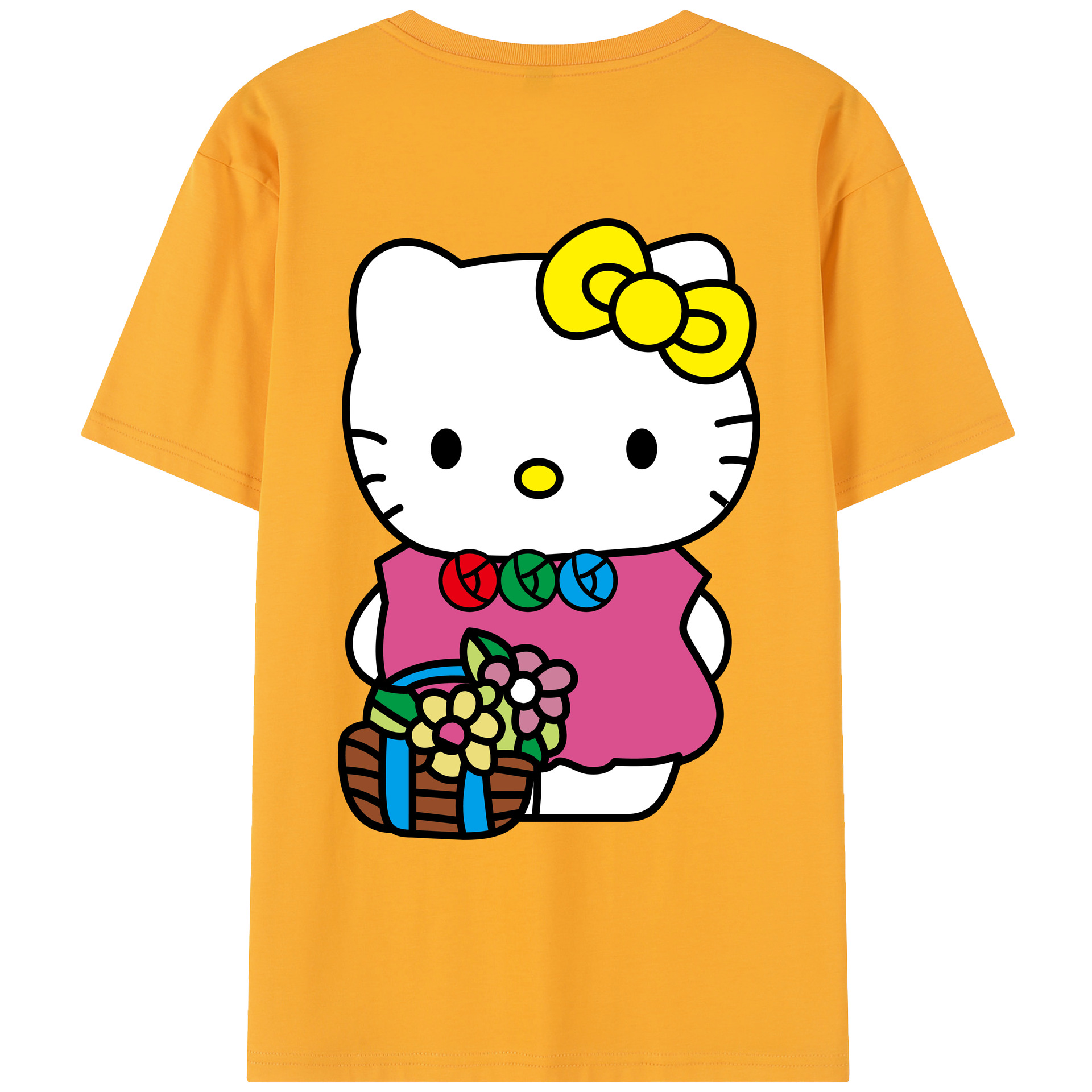 （画像用） Hello Kitty ハローキティ レディース半袖Tシャツ(バックプリント)