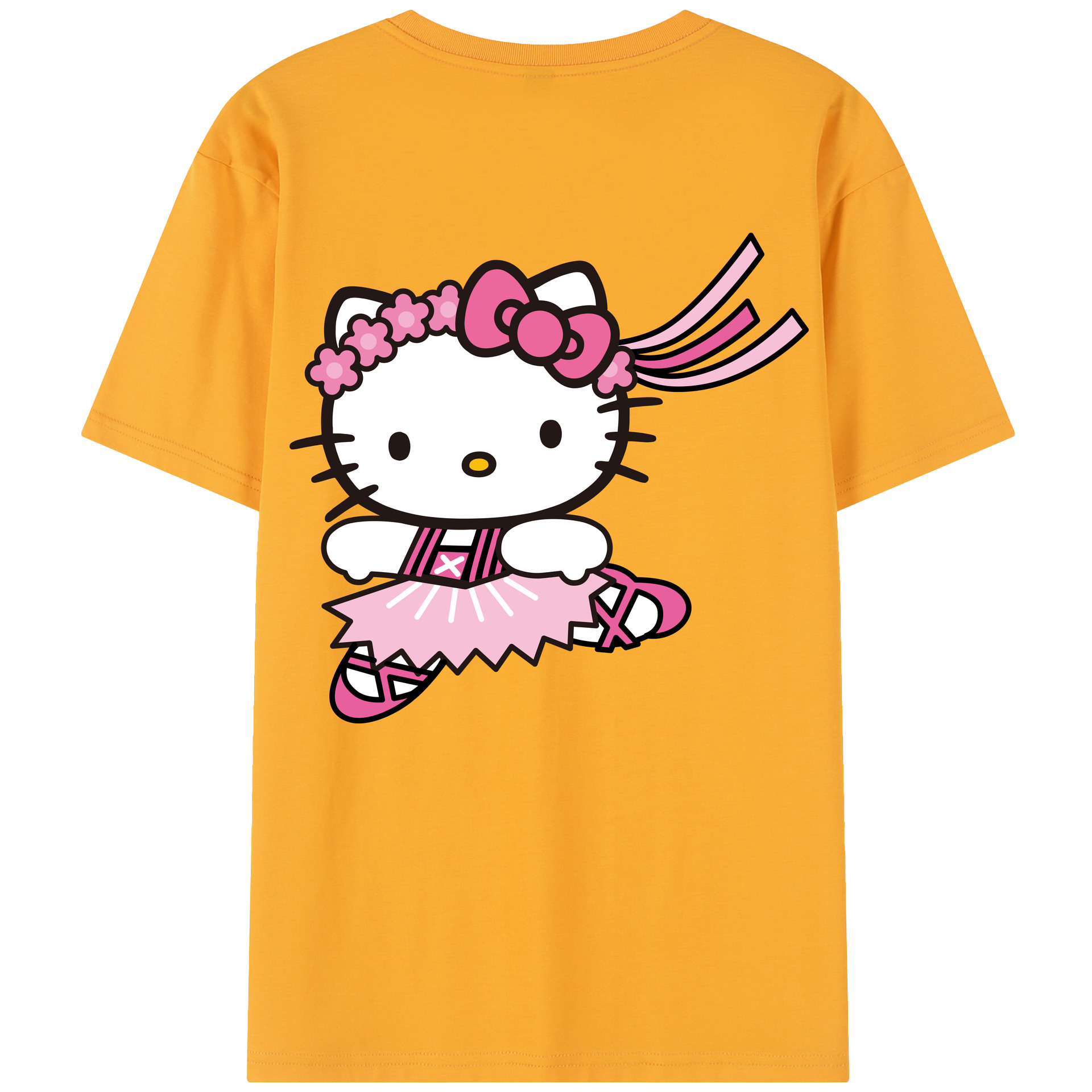 （画像用） Hello Kitty ハローキティ レディース半袖Tシャツ(バックプリント)