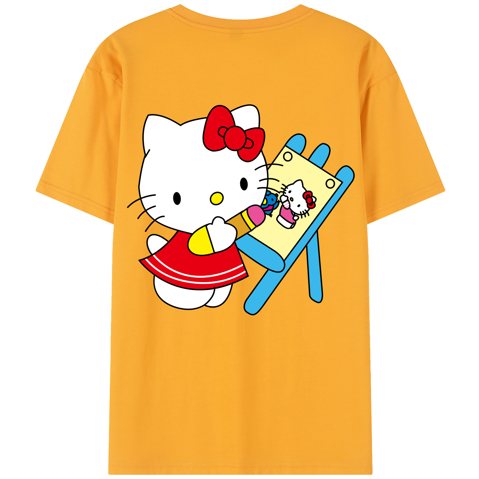 （画像用） Hello Kitty ハローキティ レディース半袖Tシャツ(バックプリント)