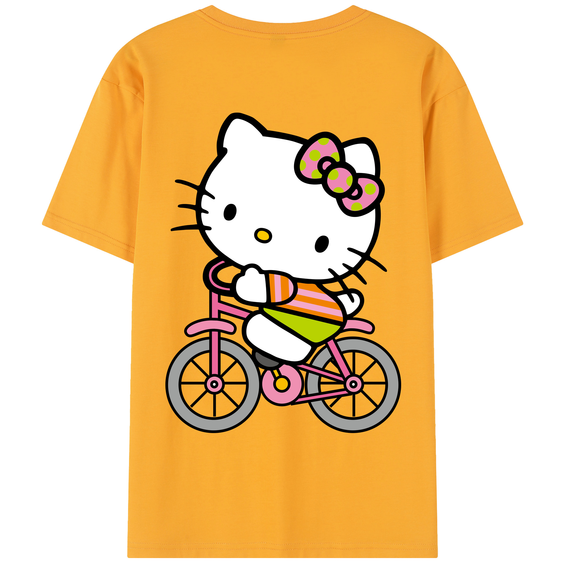 （画像用） Hello Kitty ハローキティ レディース半袖Tシャツ(バックプリント)