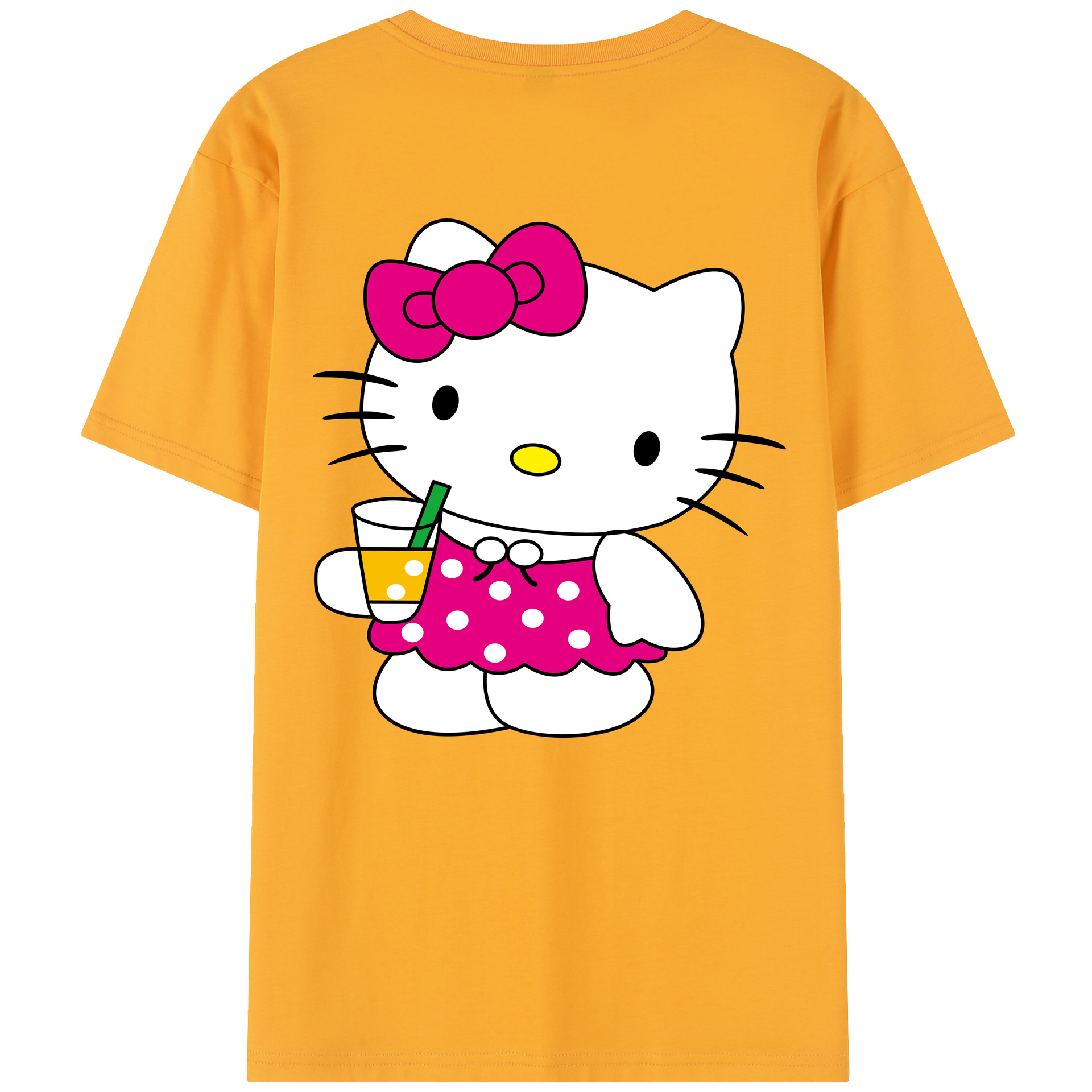 （画像用） Hello Kitty ハローキティ レディース半袖Tシャツ(バックプリント)