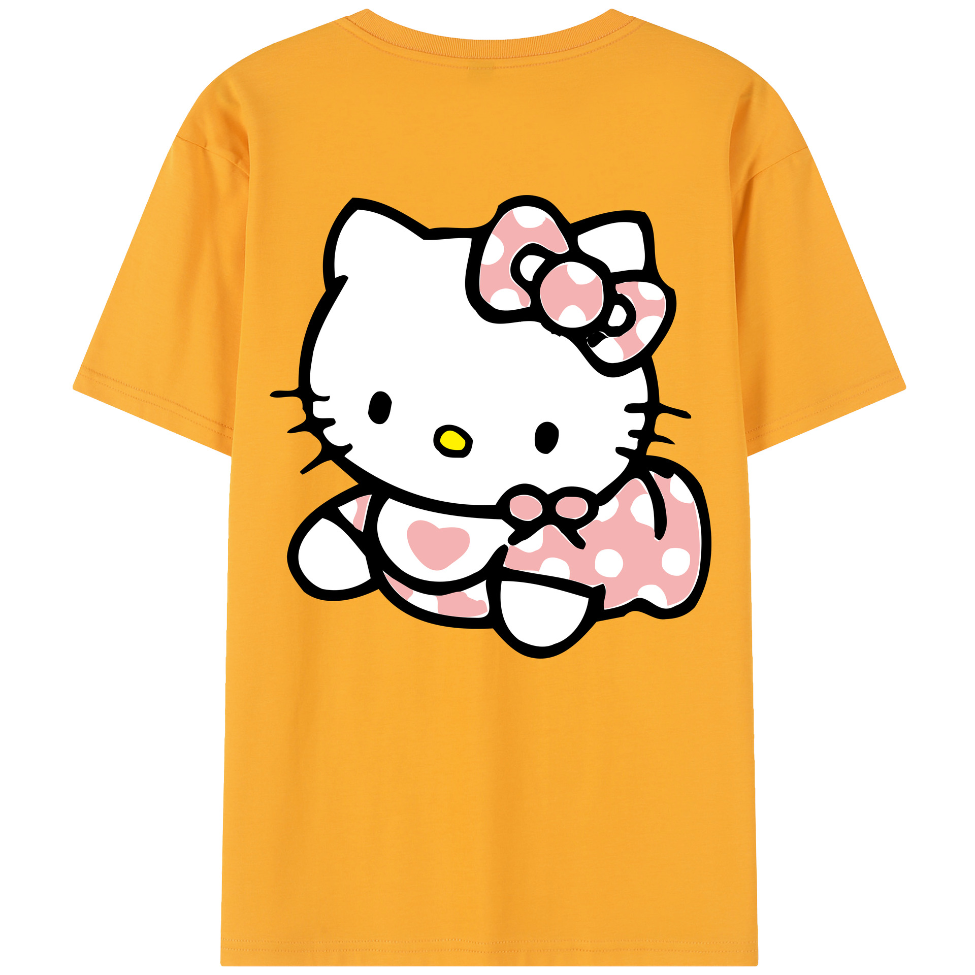 （画像用） Hello Kitty ハローキティ レディース半袖Tシャツ(バックプリント)