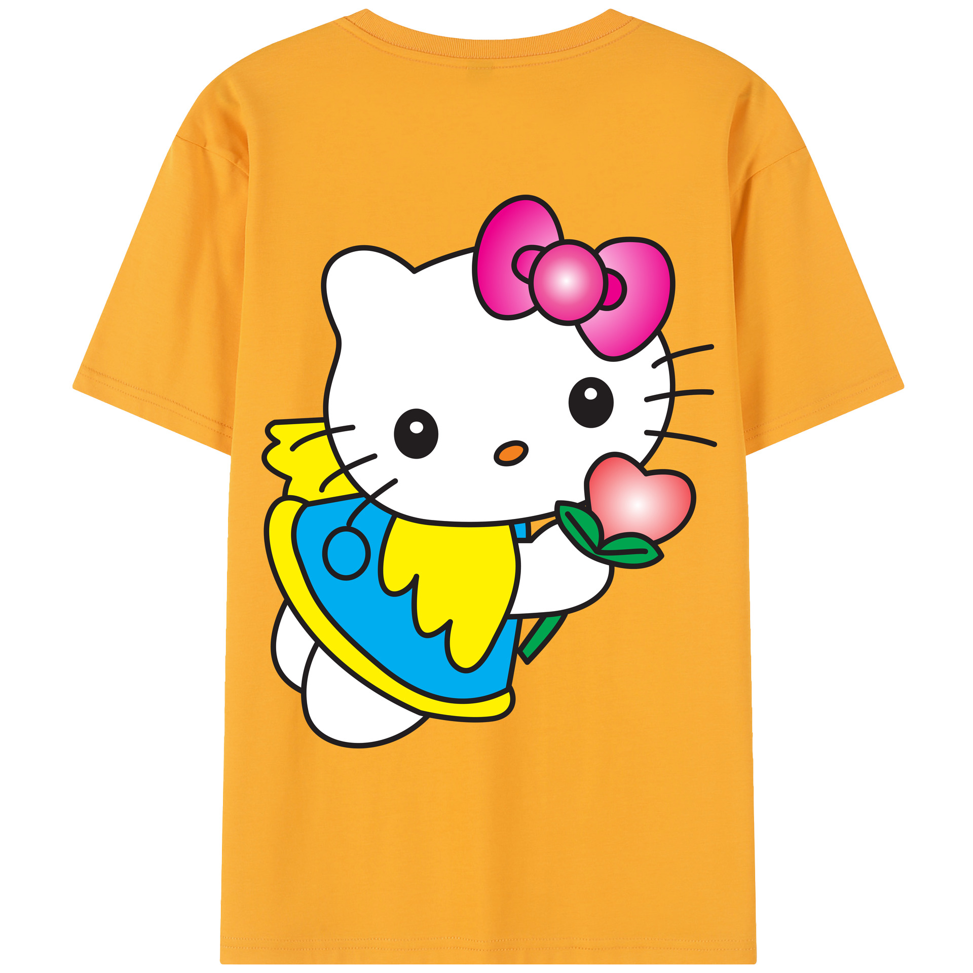（画像用） Hello Kitty ハローキティ レディース半袖Tシャツ(バックプリント)