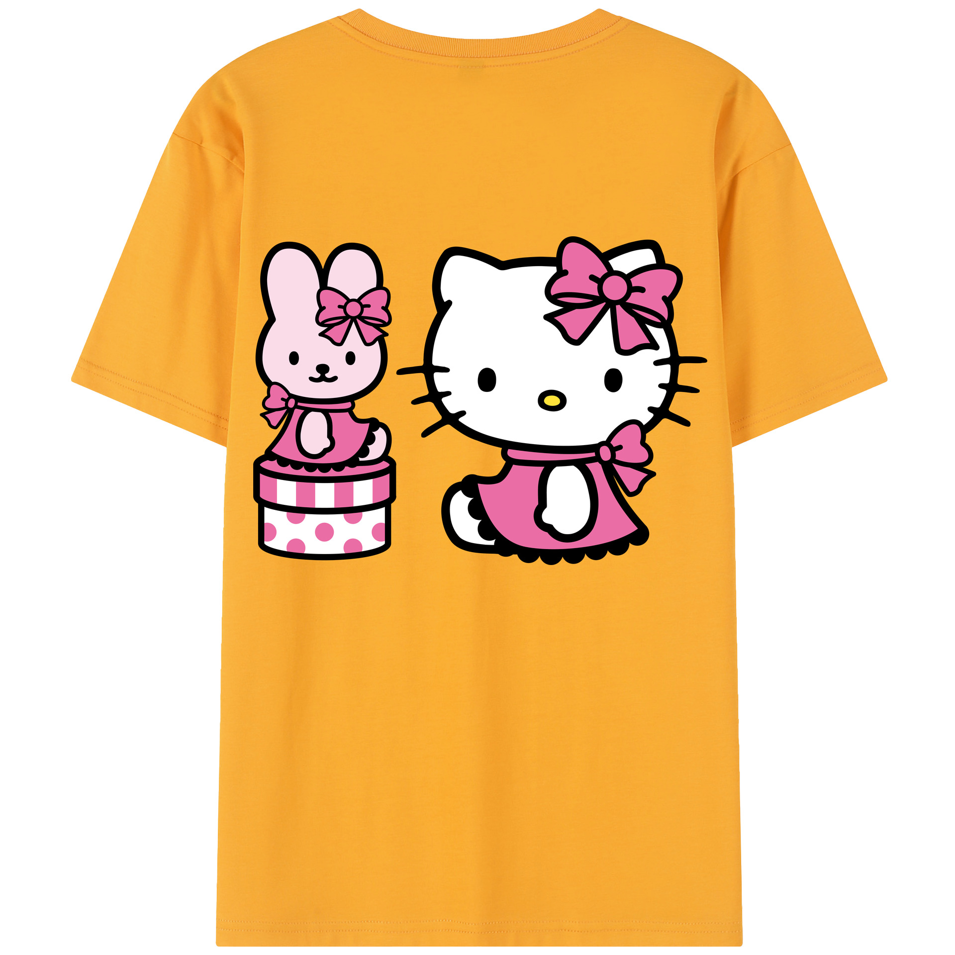 （画像用） Hello Kitty ハローキティ レディース半袖Tシャツ(バックプリント)