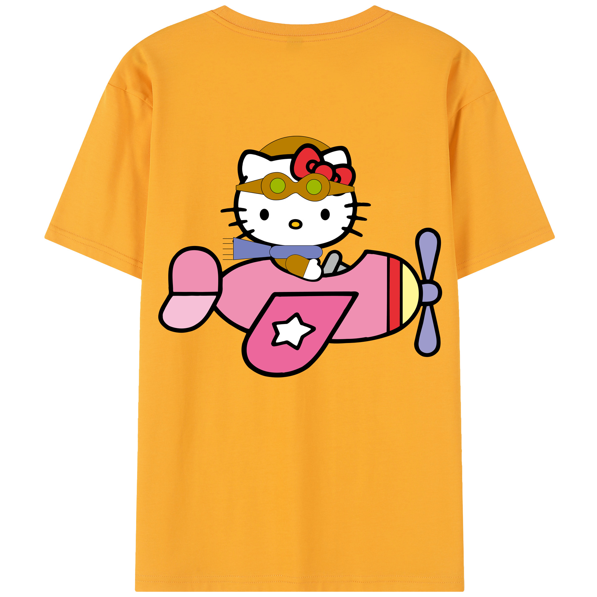（画像用） Hello Kitty ハローキティ レディース半袖Tシャツ(バックプリント)
