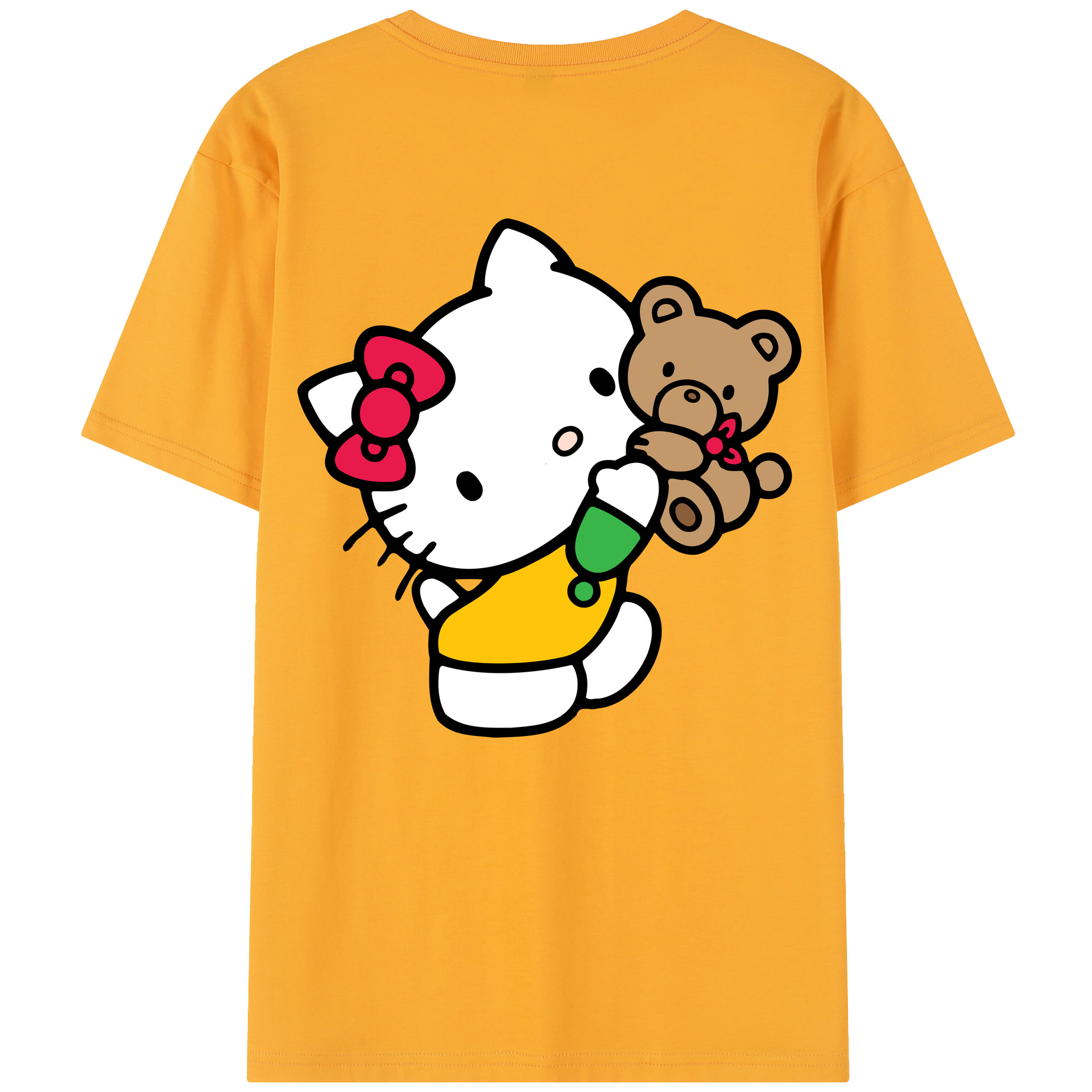 （画像用） Hello Kitty ハローキティ レディース半袖Tシャツ(バックプリント)