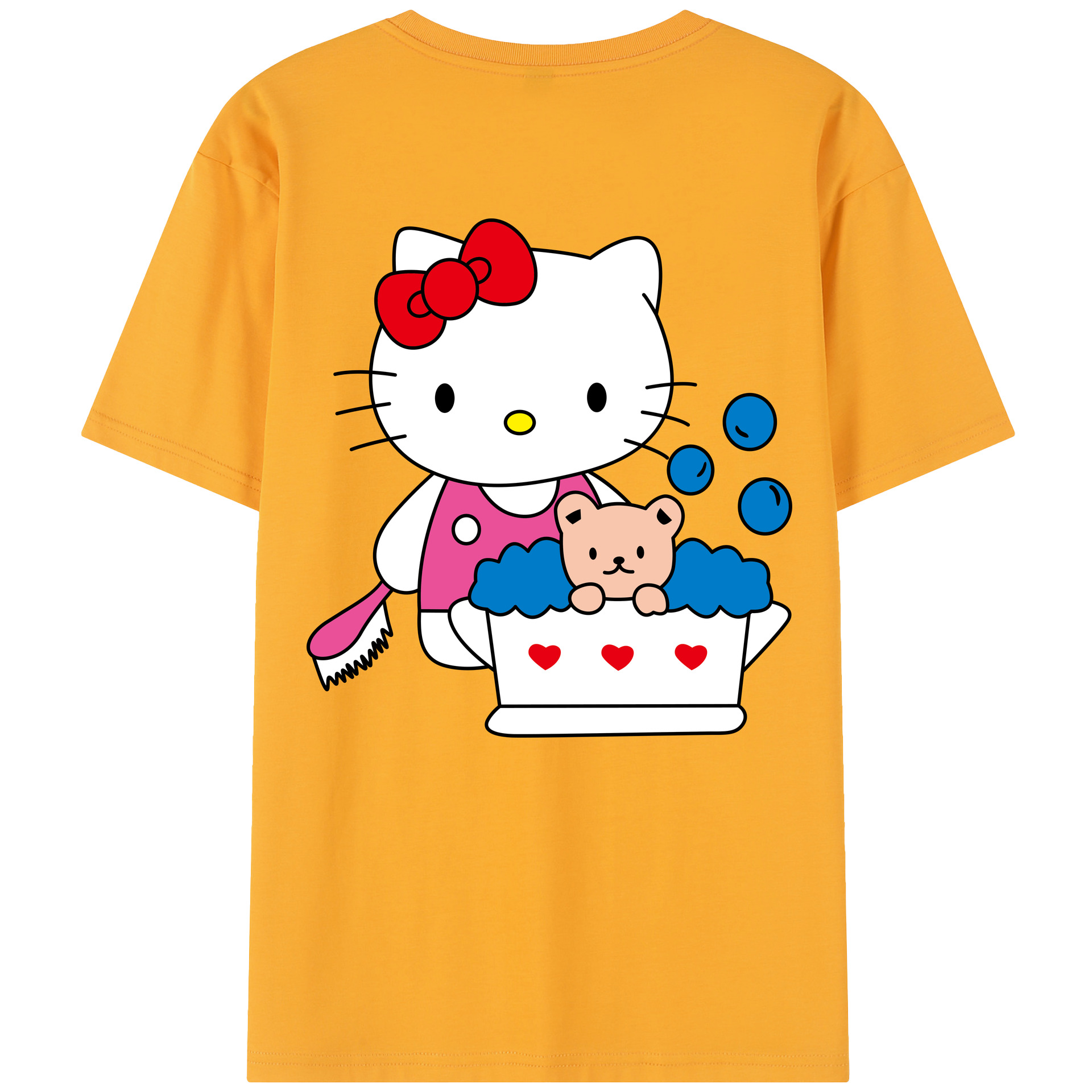 （画像用） Hello Kitty ハローキティ レディース半袖Tシャツ(バックプリント)