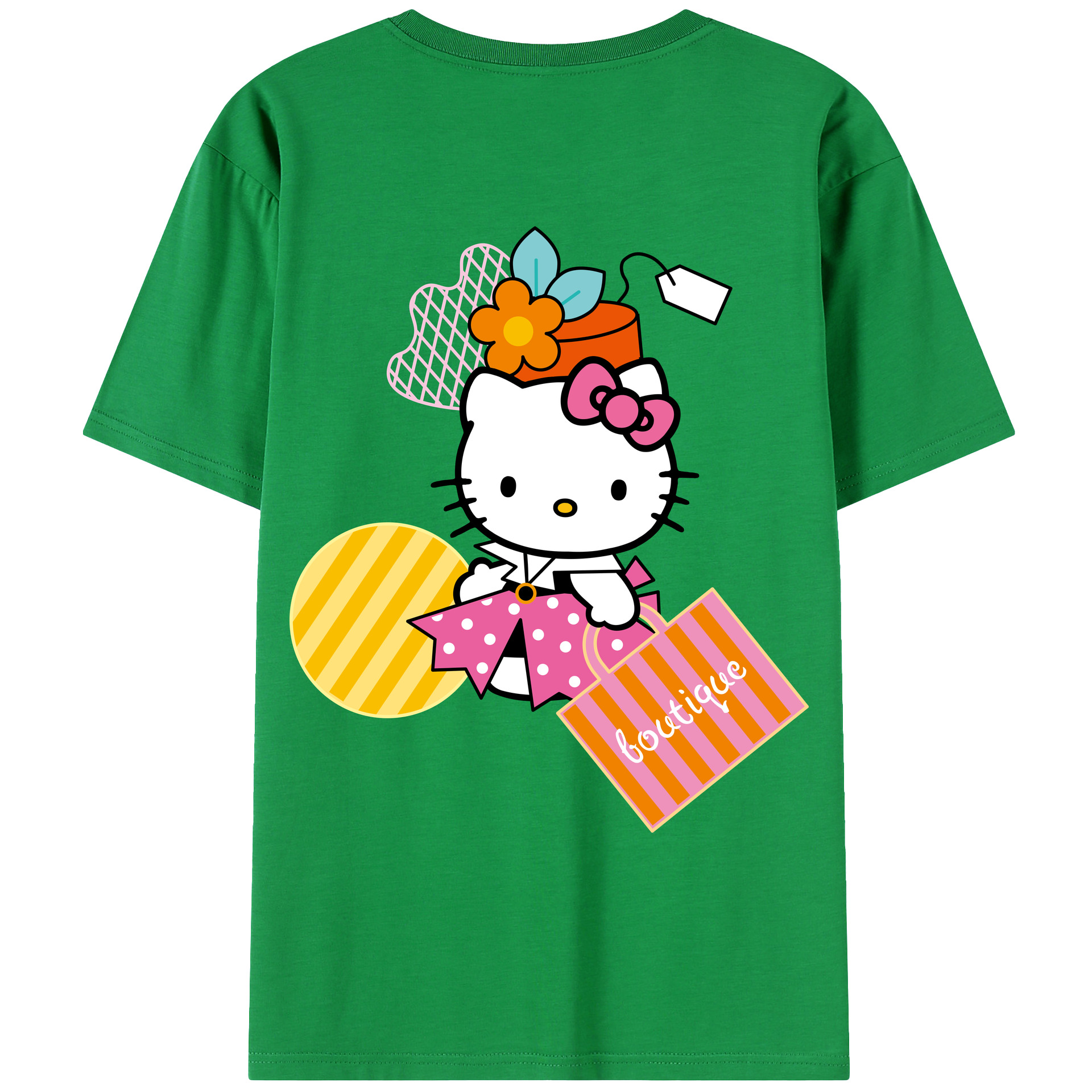 （画像用） Hello Kitty ハローキティ レディース半袖Tシャツ(バックプリント)