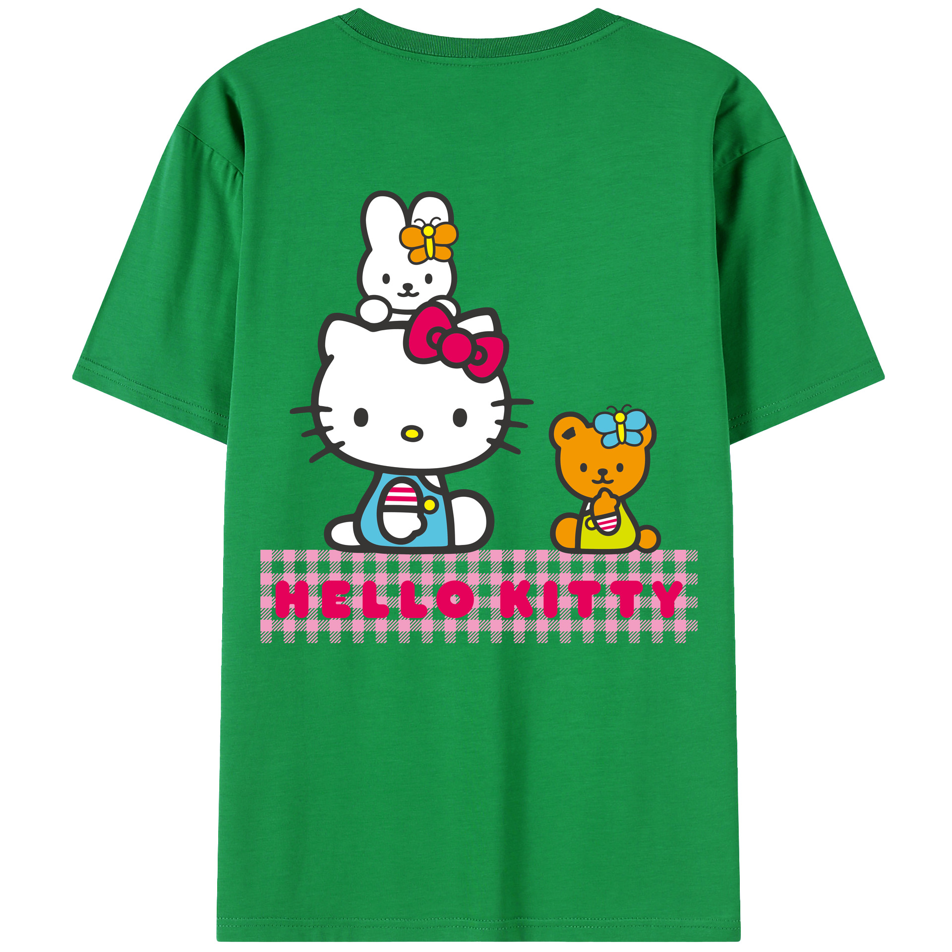 （画像用） Hello Kitty ハローキティ レディース半袖Tシャツ(バックプリント)