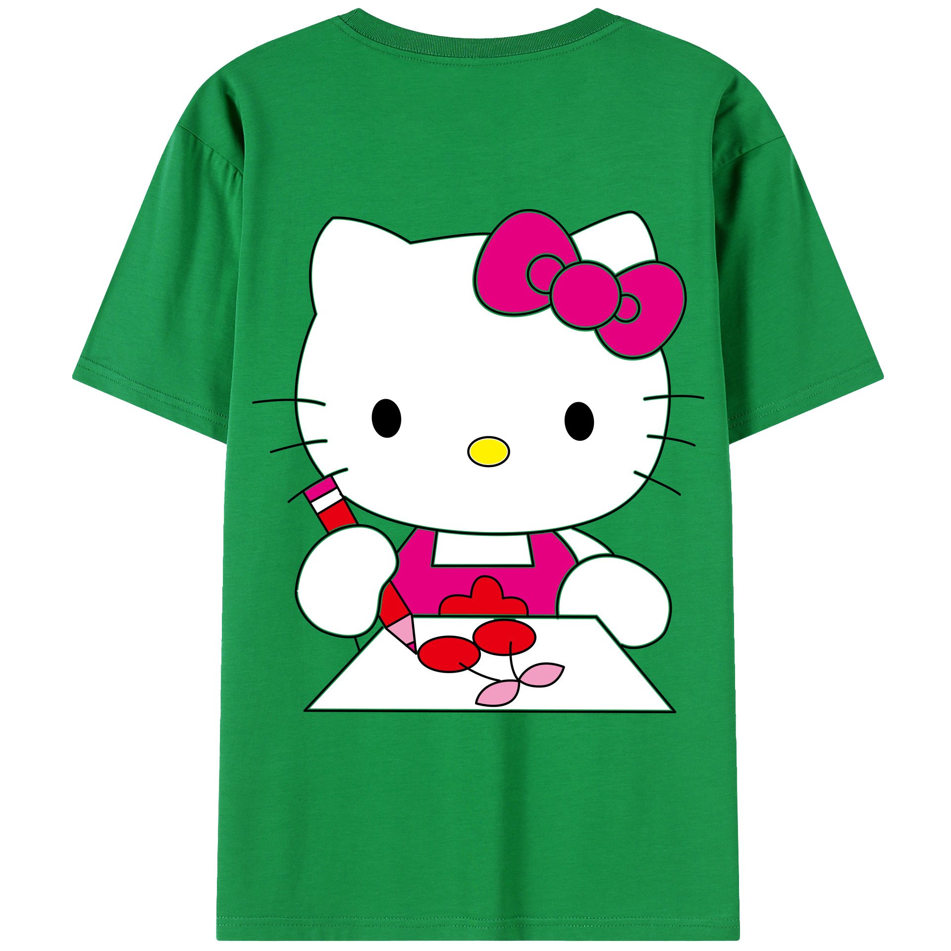 （画像用） Hello Kitty ハローキティ レディース半袖Tシャツ(バックプリント)