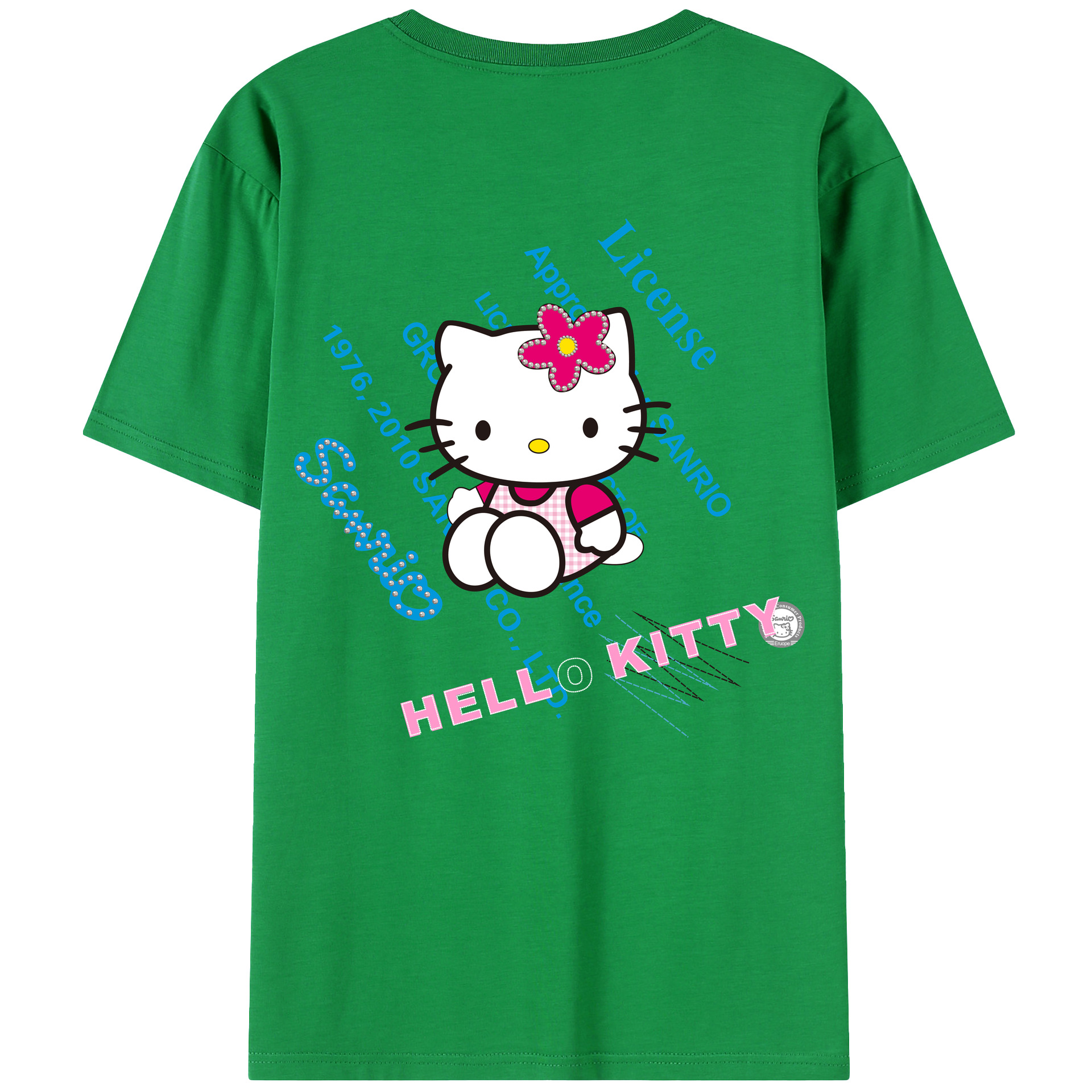 （画像用） Hello Kitty ハローキティ レディース半袖Tシャツ(バックプリント)
