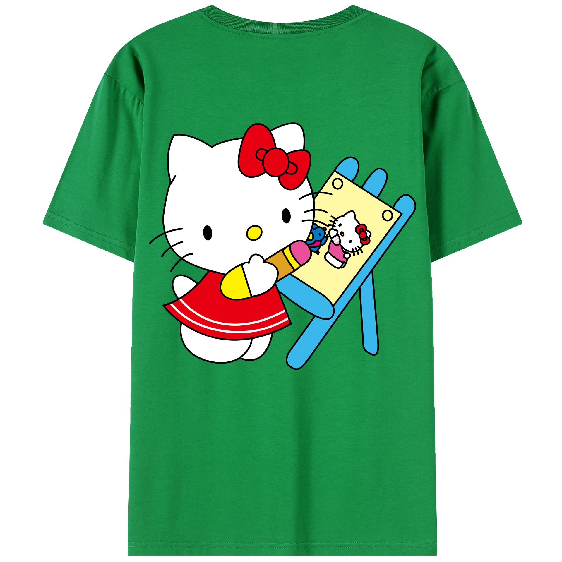 （画像用） Hello Kitty ハローキティ レディース半袖Tシャツ(バックプリント)