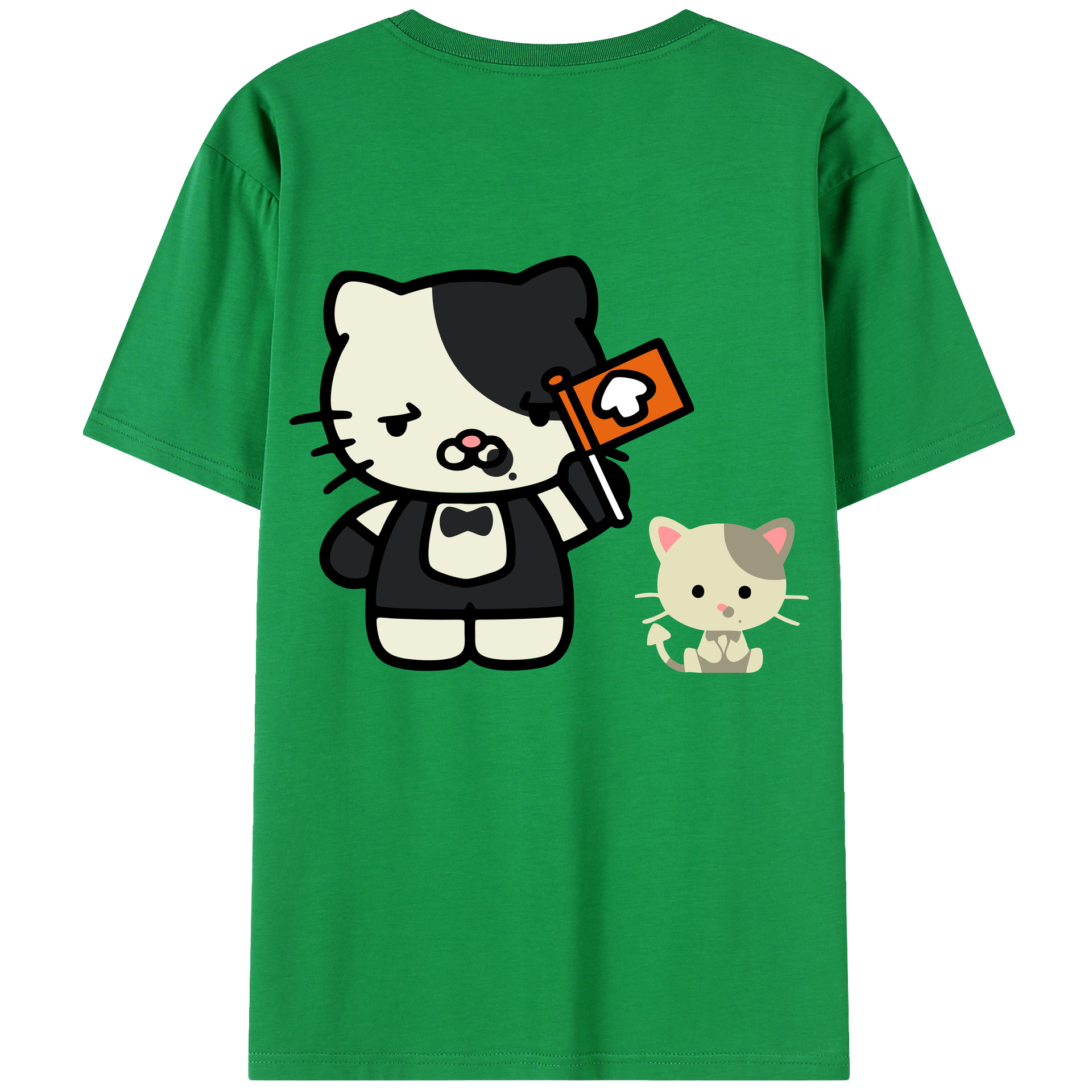 （画像用） Hello Kitty ハローキティ レディース半袖Tシャツ(バックプリント)