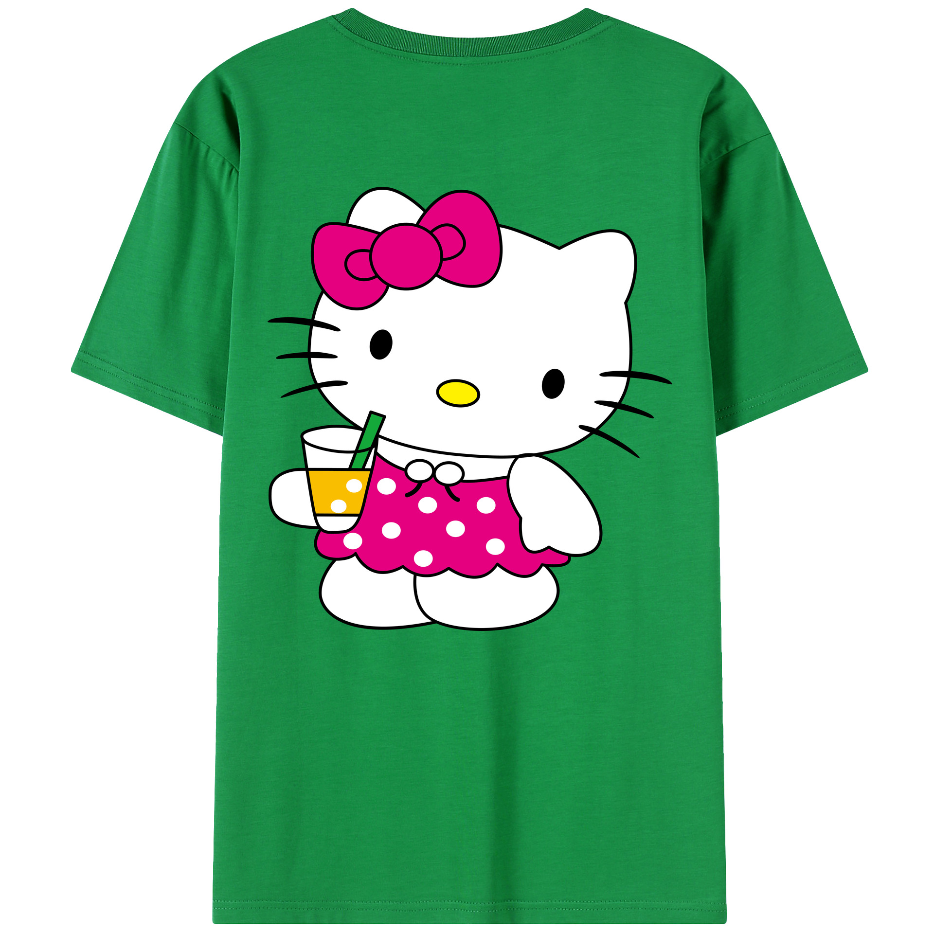 （画像用） Hello Kitty ハローキティ レディース半袖Tシャツ(バックプリント)