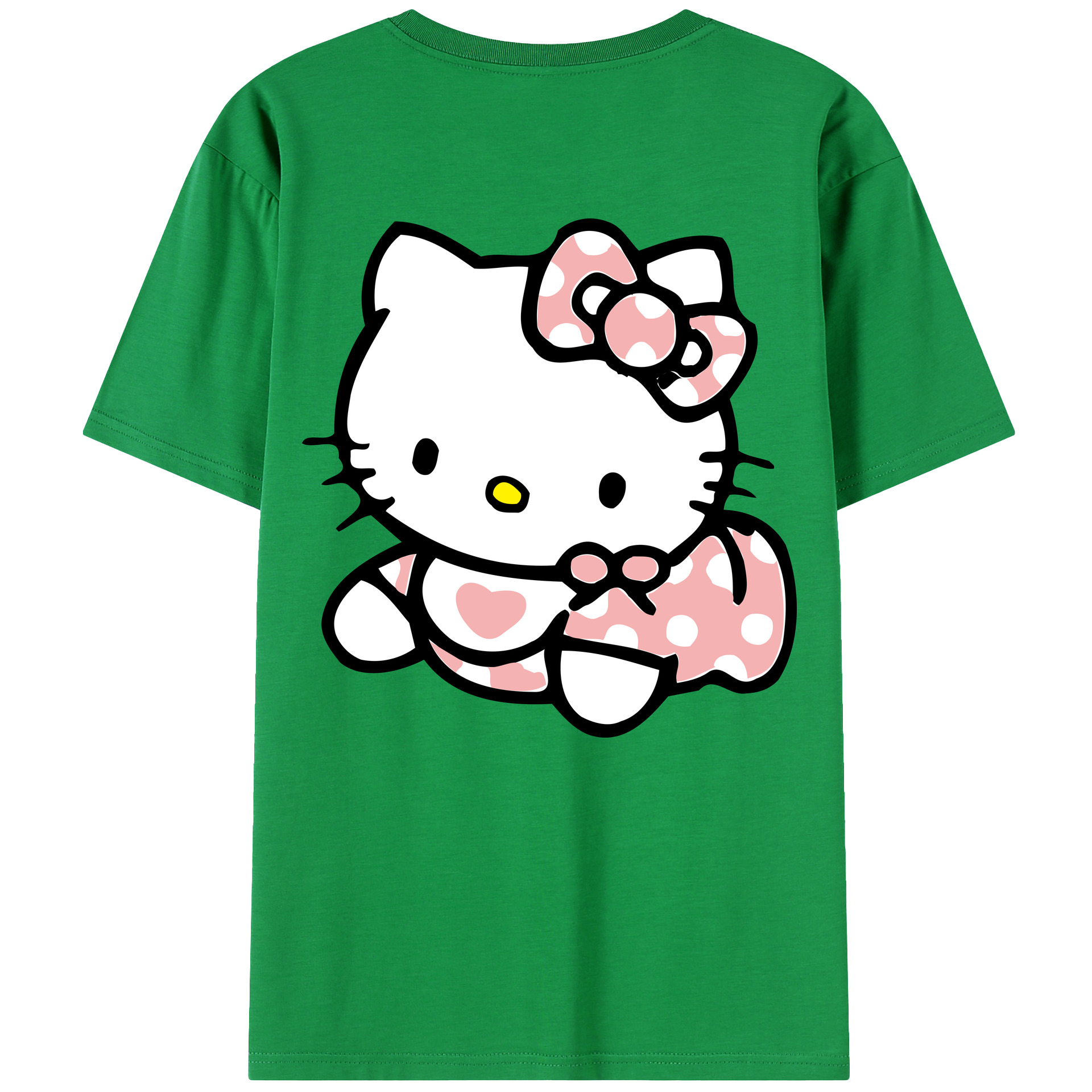（画像用） Hello Kitty ハローキティ レディース半袖Tシャツ(バックプリント)