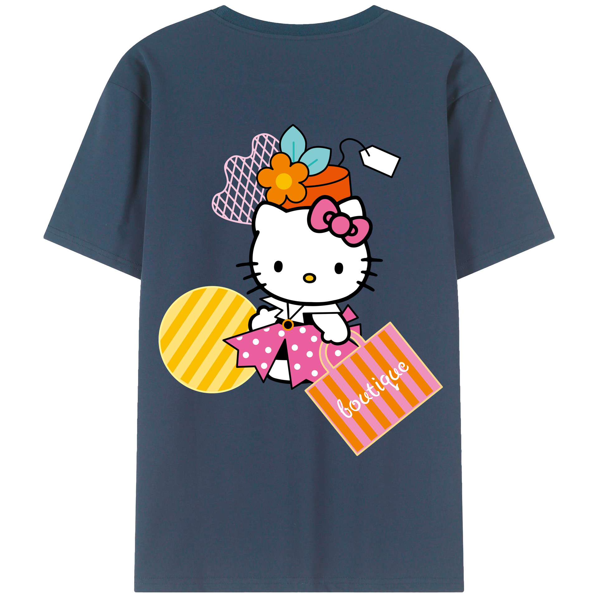 （画像用） Hello Kitty ハローキティ レディース半袖Tシャツ(バックプリント)
