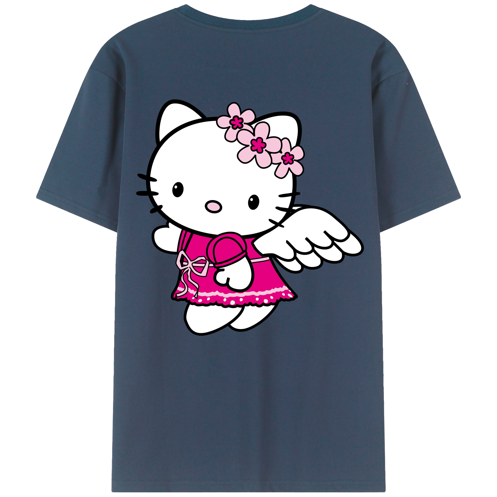 （画像用） Hello Kitty ハローキティ レディース半袖Tシャツ(バックプリント)