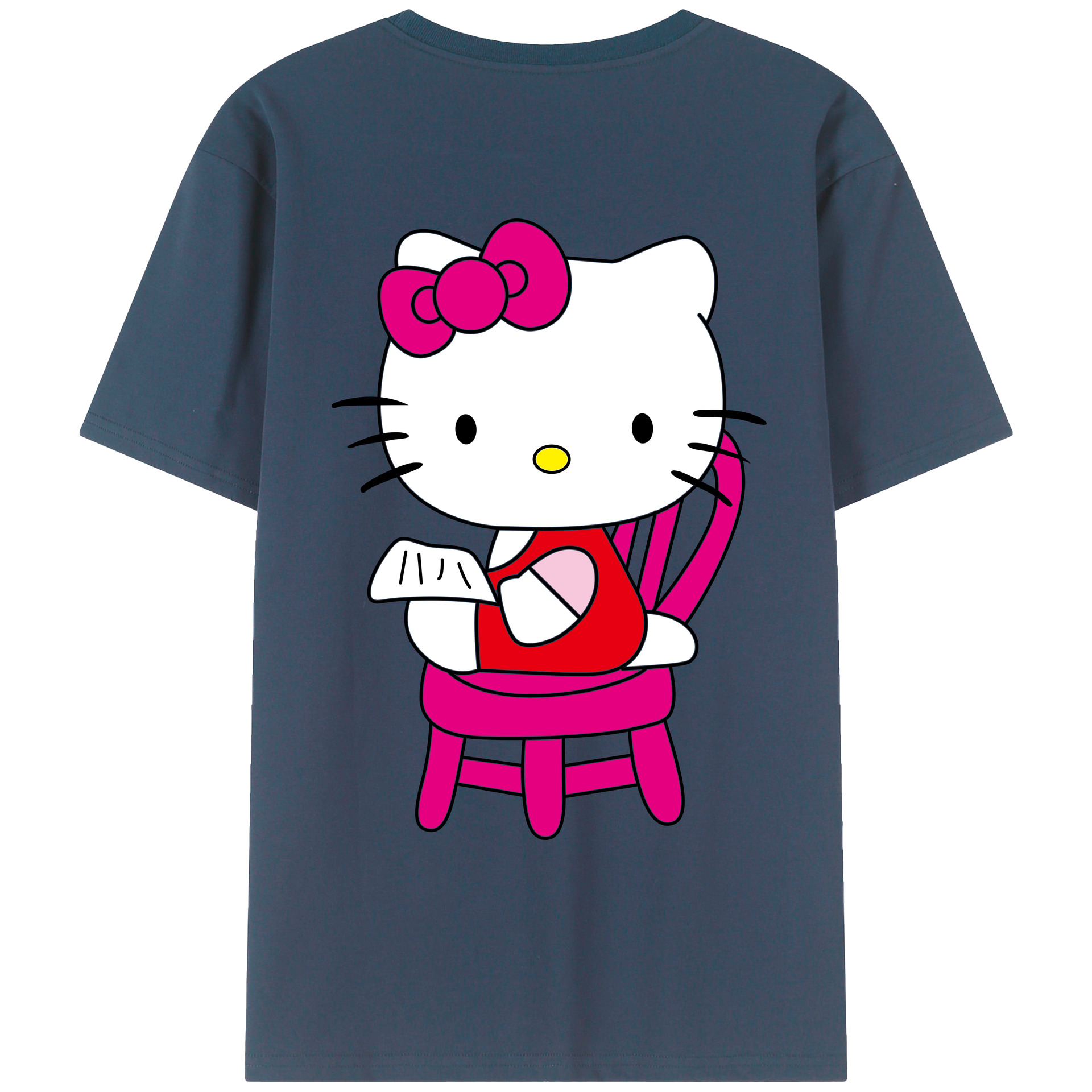 （画像用） Hello Kitty ハローキティ レディース半袖Tシャツ(バックプリント)