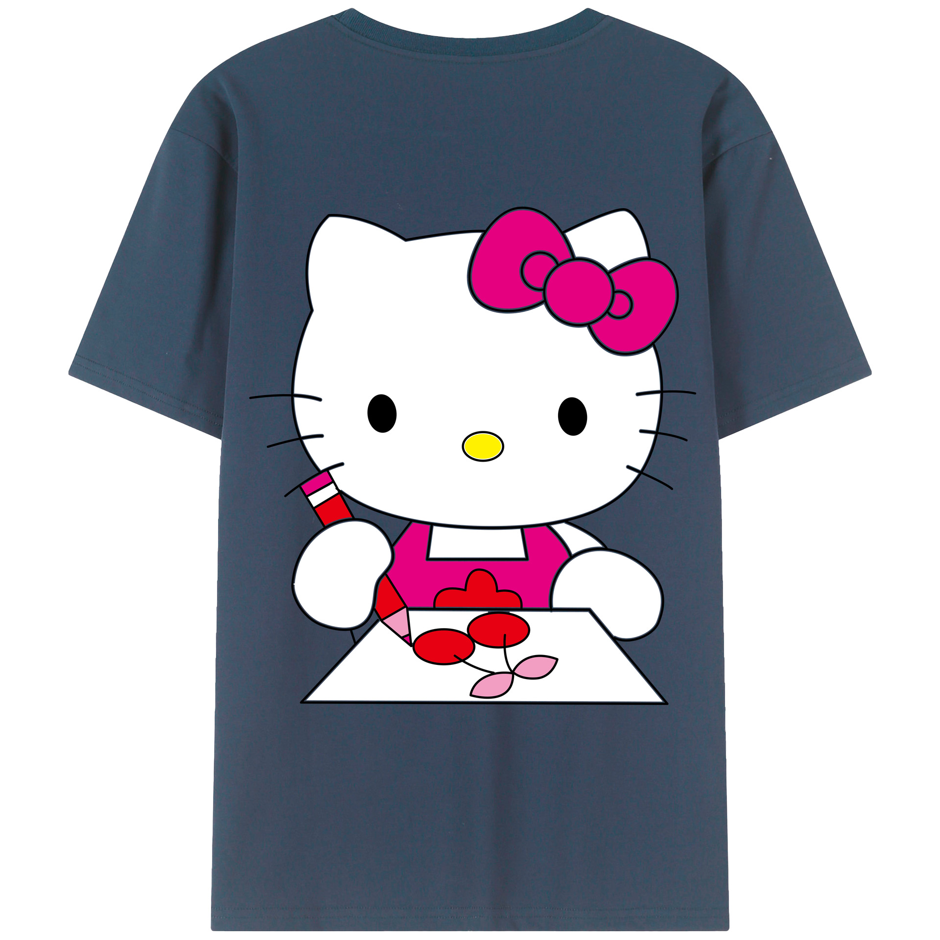 （画像用） Hello Kitty ハローキティ レディース半袖Tシャツ(バックプリント)