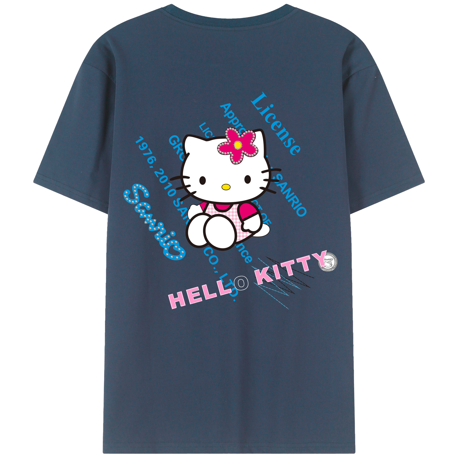 （画像用） Hello Kitty ハローキティ レディース半袖Tシャツ(バックプリント)