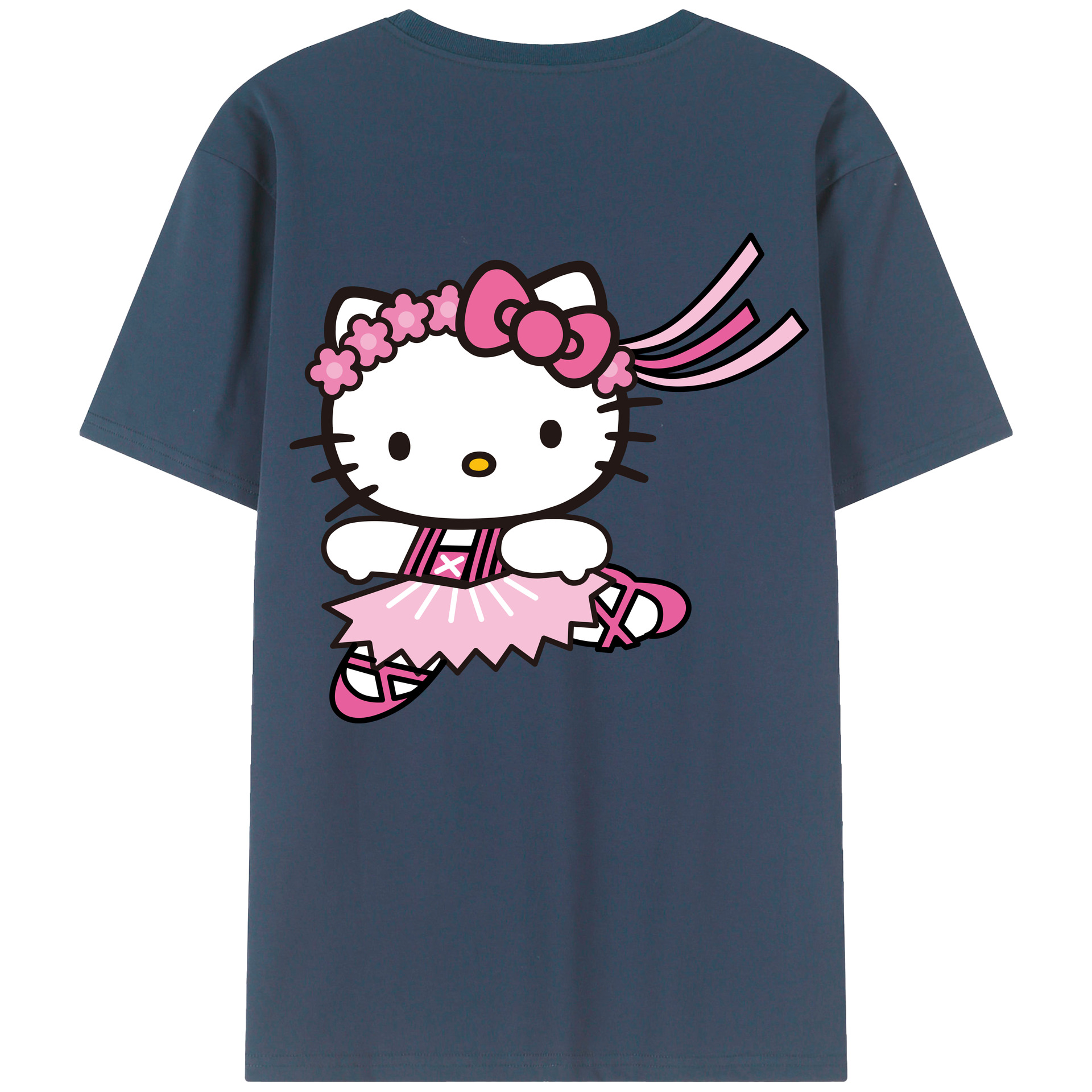 （画像用） Hello Kitty ハローキティ レディース半袖Tシャツ(バックプリント)