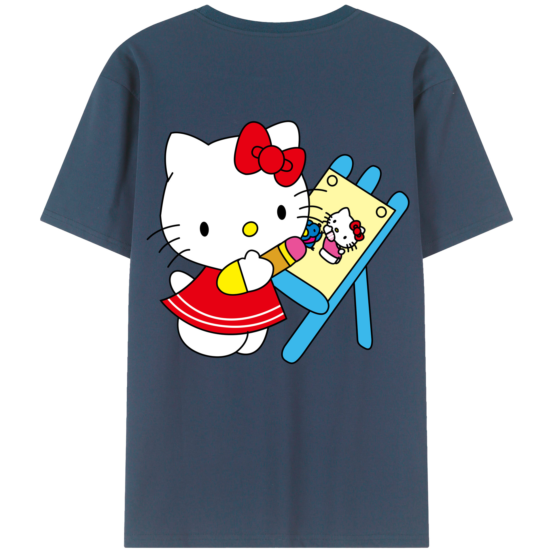 （画像用） Hello Kitty ハローキティ レディース半袖Tシャツ(バックプリント)