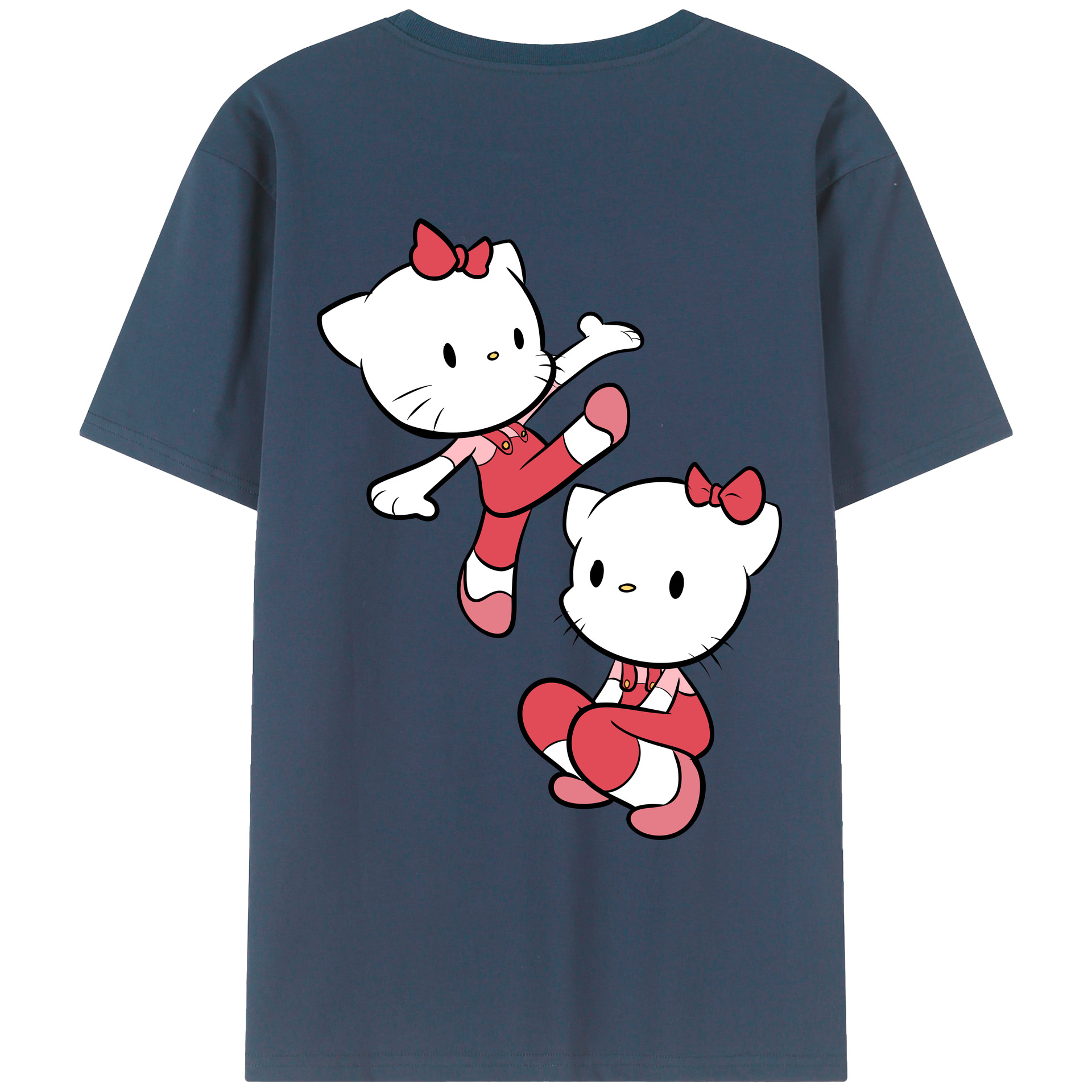 （画像用） Hello Kitty ハローキティ レディース半袖Tシャツ(バックプリント)